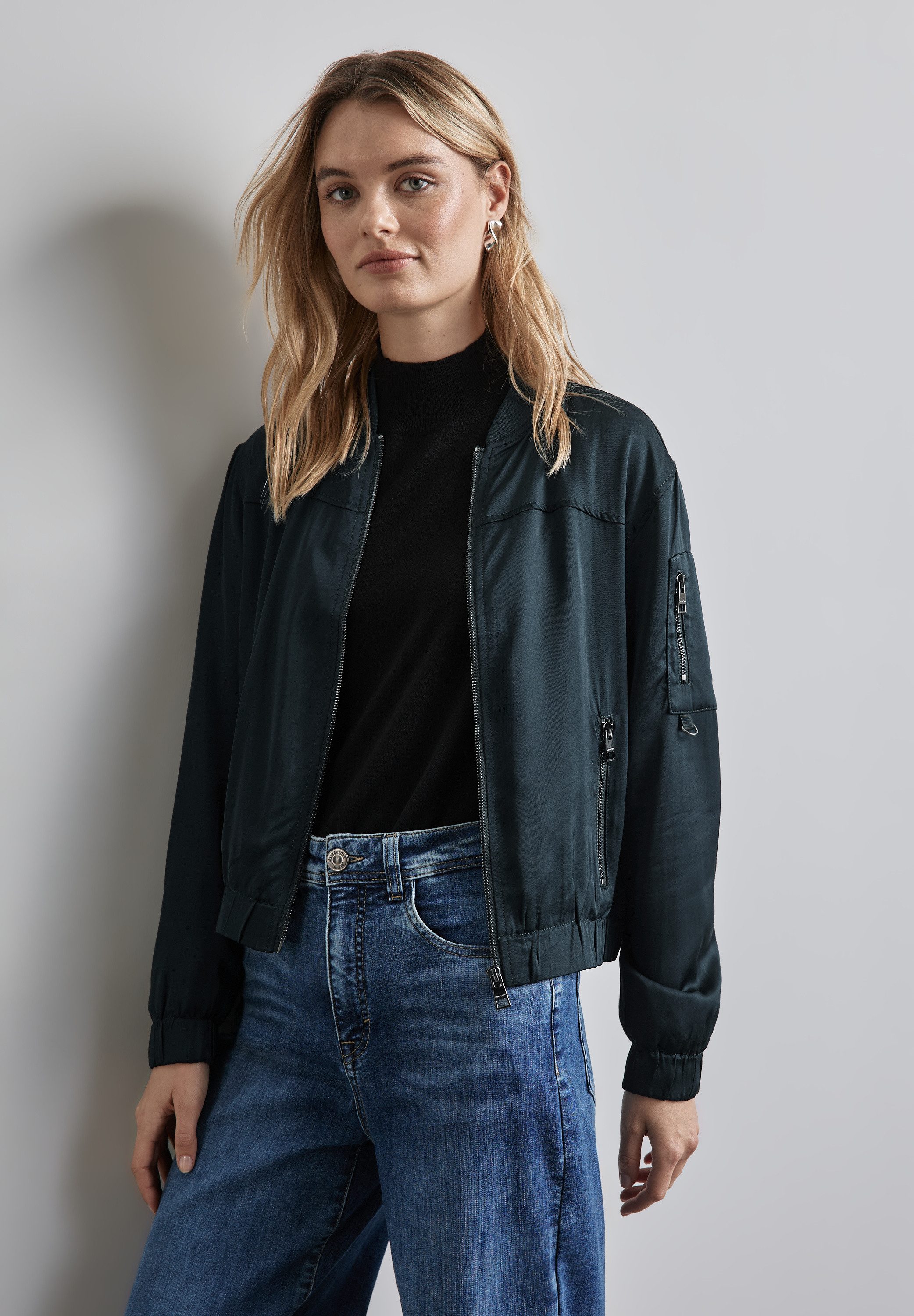 STREET ONE Blouson mit Reißverschluss-Detail