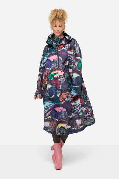 Laurasøn Funktionsjacke Funktions-Regencape Unisex Print Kapuze