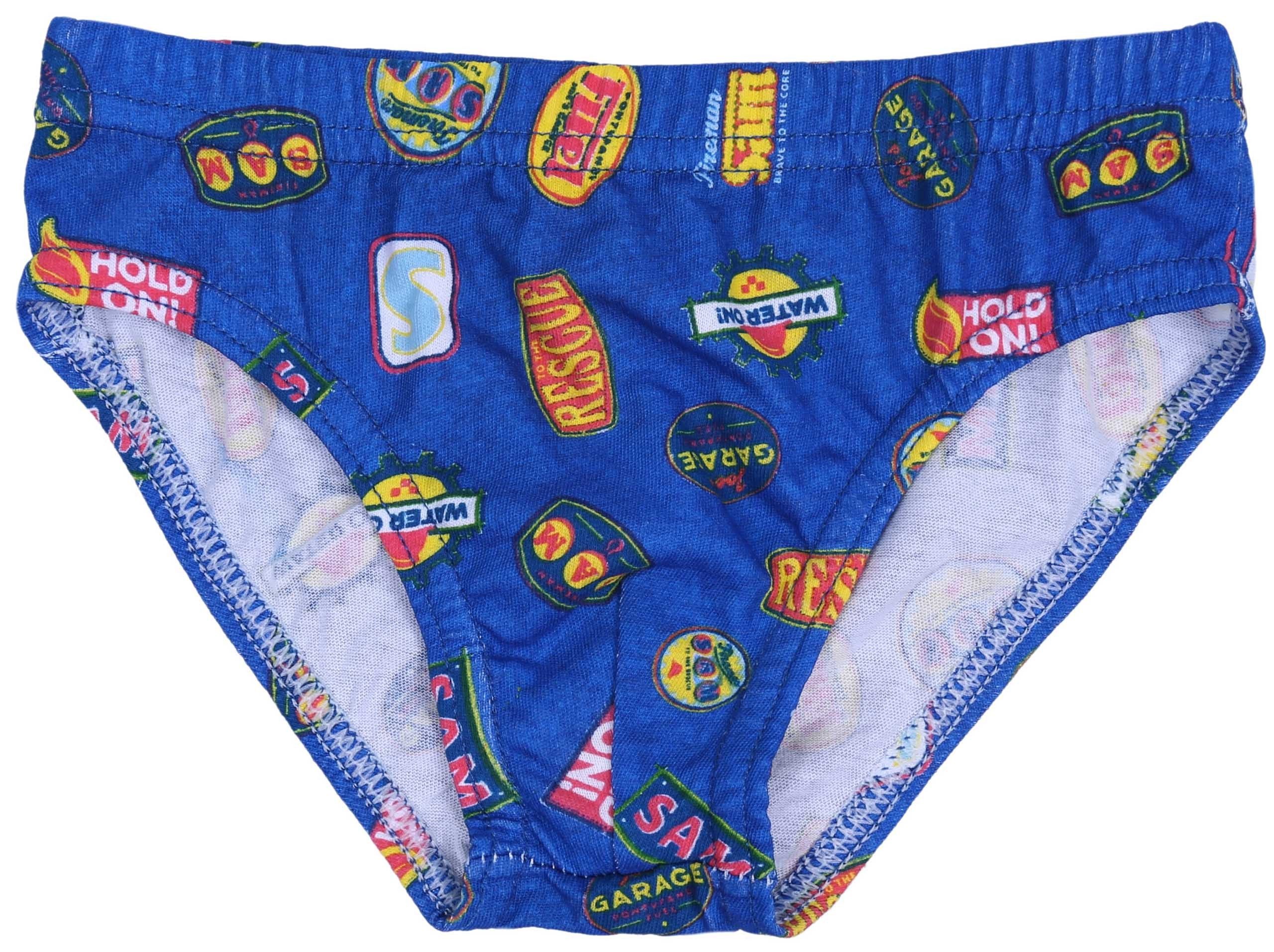 Sarcia.eu Blusentop Grau-blaues, Top + Unterhose für Jungen Feuerwehrmann Sam 5-6 Jahre