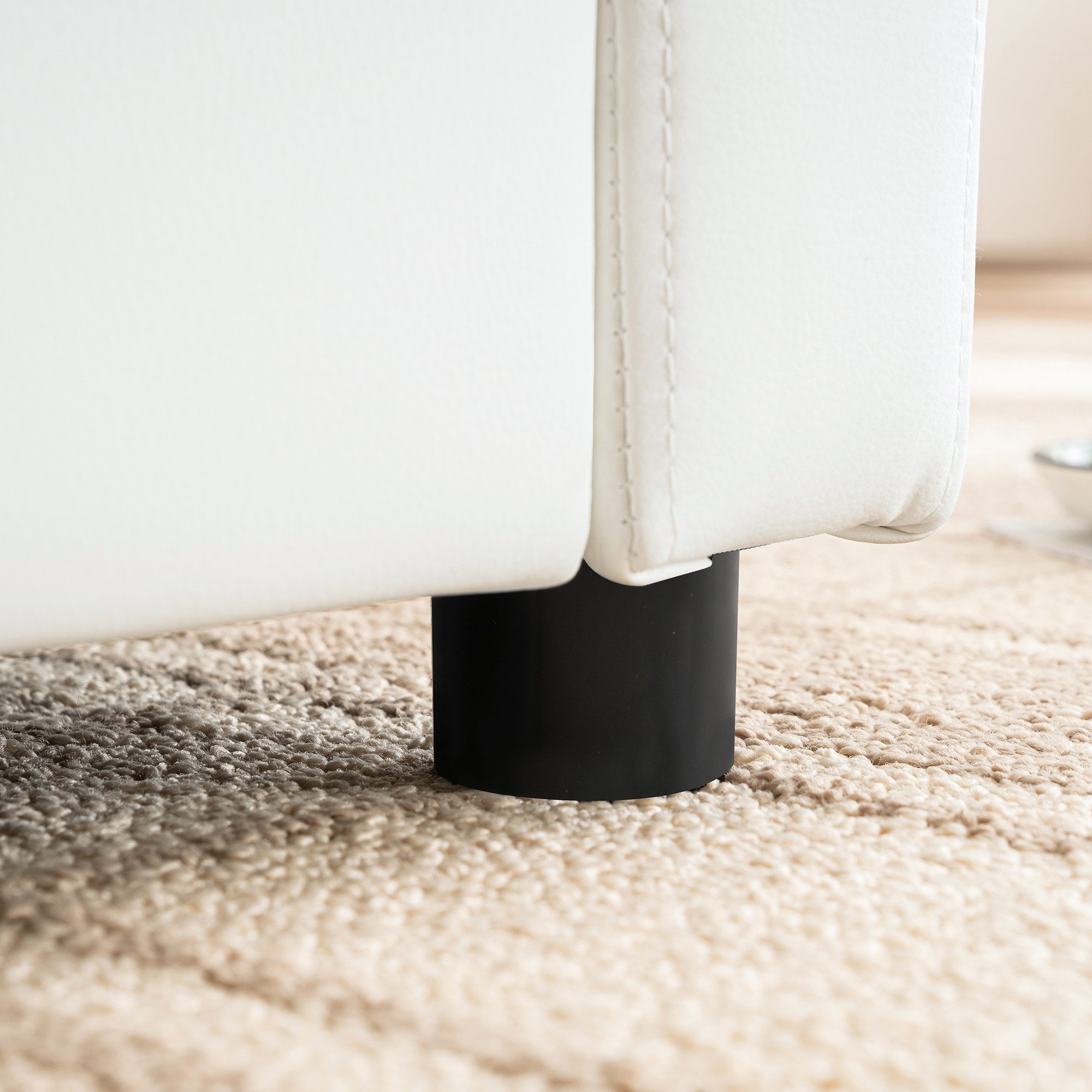 i@home Bettbank Sitzbank mit Stauraum PU-Leder (Hocker mit Stauraum, getuftete Ottomane, 1-St., gepolstert), Betthocker für Schlafzimmer, Wohnzimmer & Flur – Bild 5 von 5