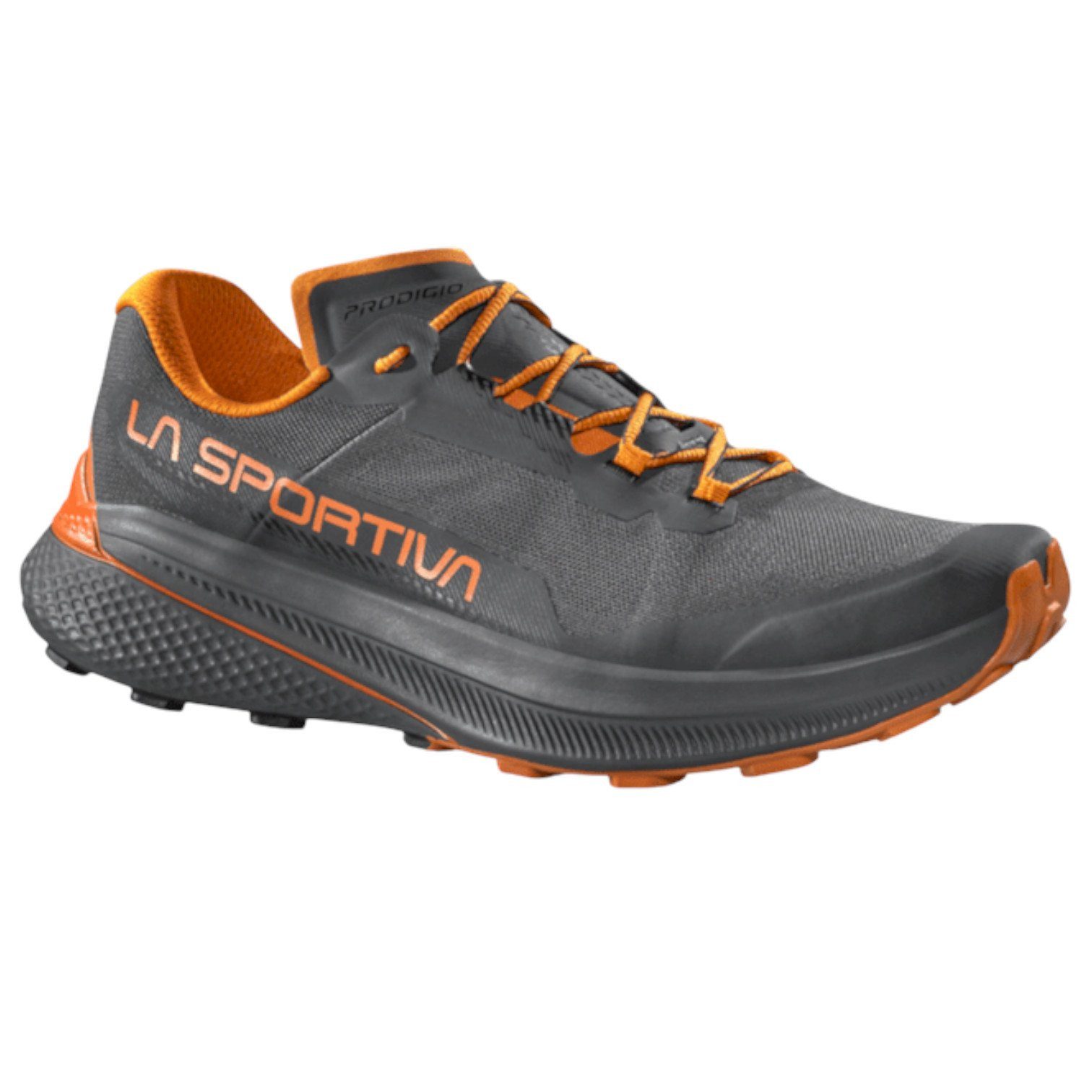 La Sportiva Trail-Laufschuhe Prodigio carbongrau/orange Herren Wanderschuh