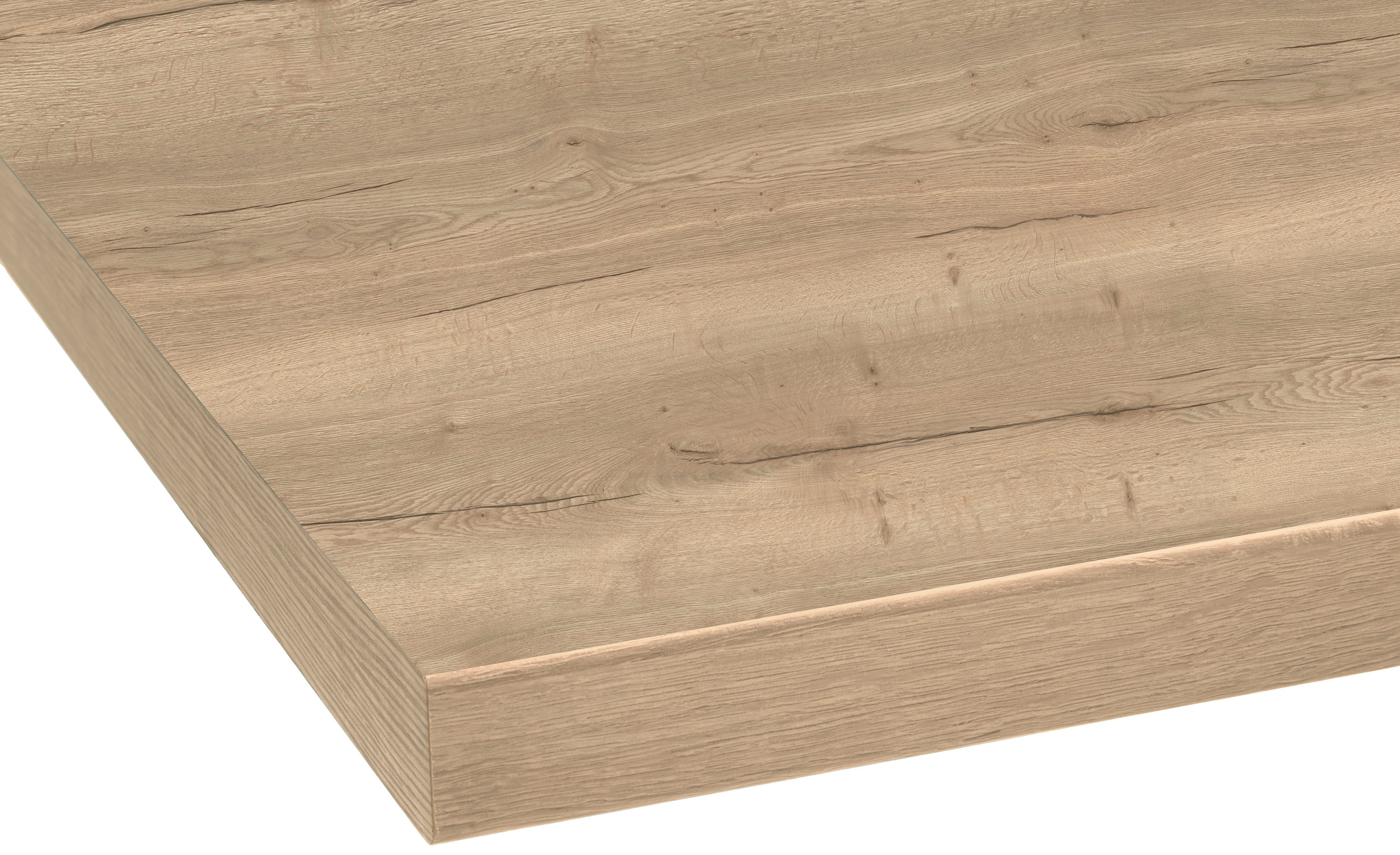 OPTIFIT Arbeitsplatte Luzern, 38 mm stark, Tiefe 60 cm, große Auswahl an Breiten