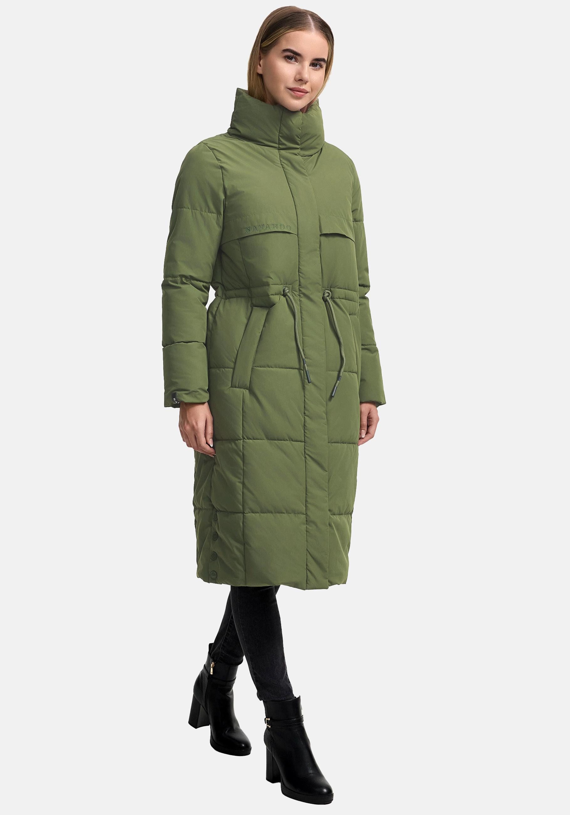 Navahoo Wintermantel Der Wahnsinn 14 Damen Steppmantel mit Taillenzugband günstig online kaufen