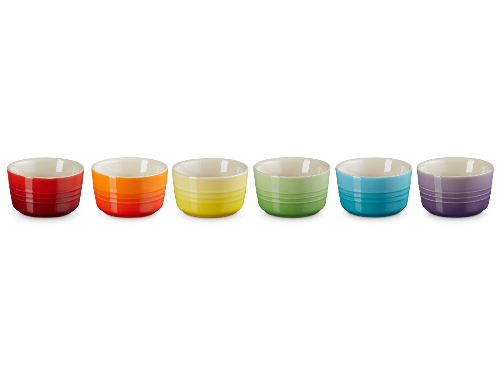 Auflaufform Regenbogen Mini Förmchen 100ml Set 6tlg
