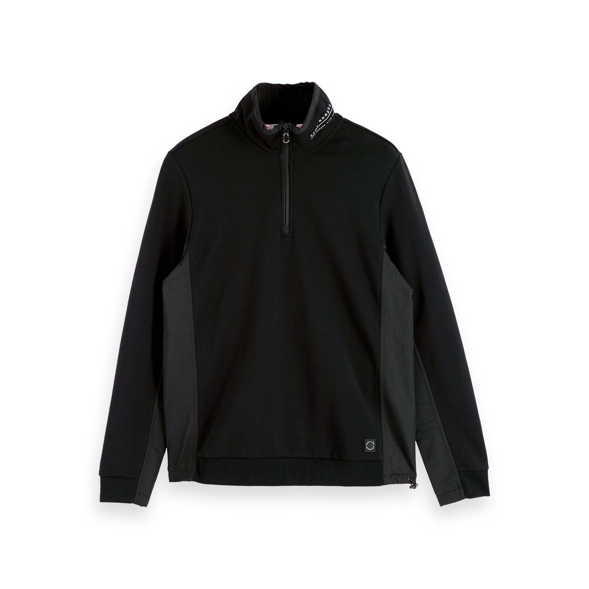 Fleecepullover Scotch & Soda Herren Pullover Half Zip High Neck 153580