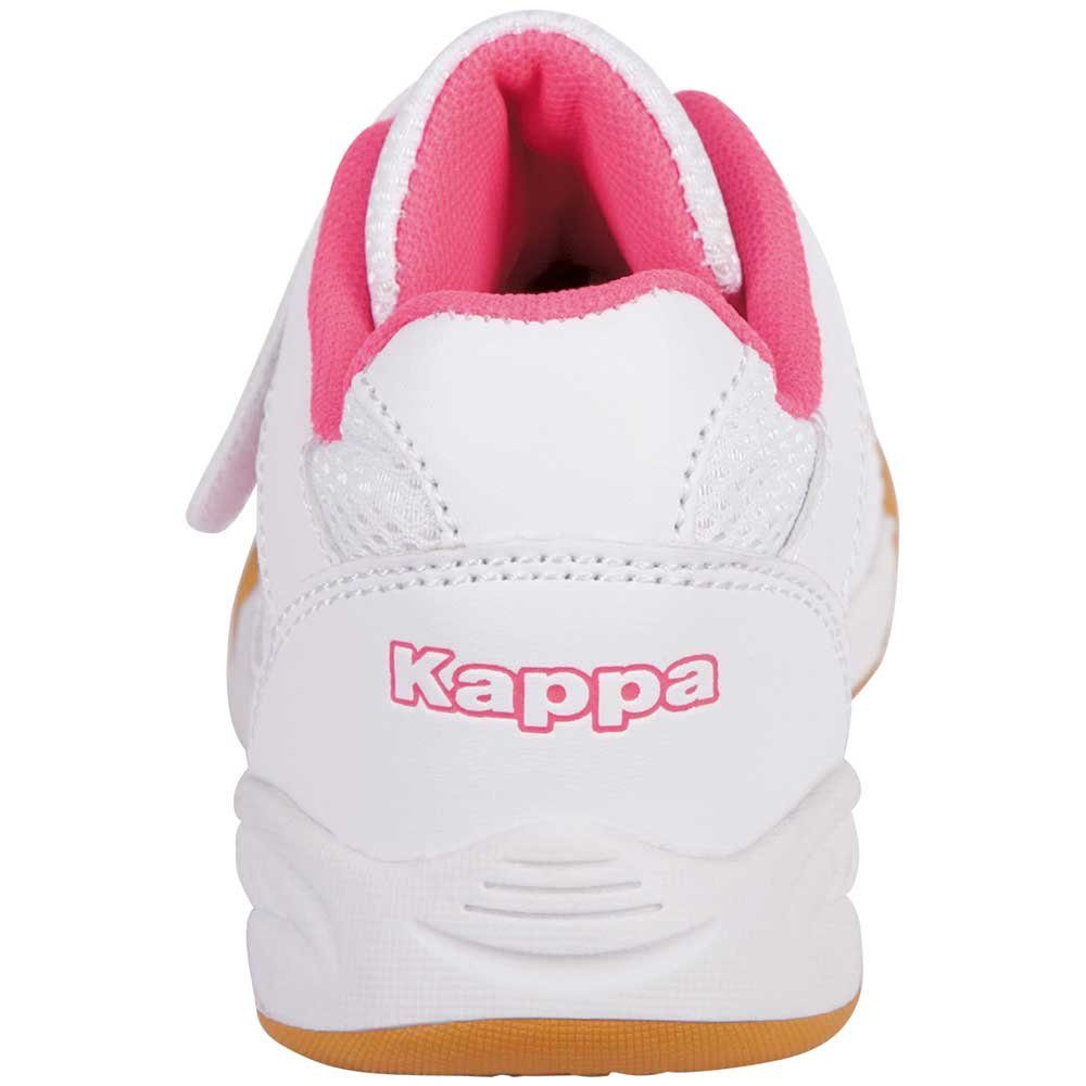 Kappa mit Hallenschuh Sohle white-l'pink nicht-färbender