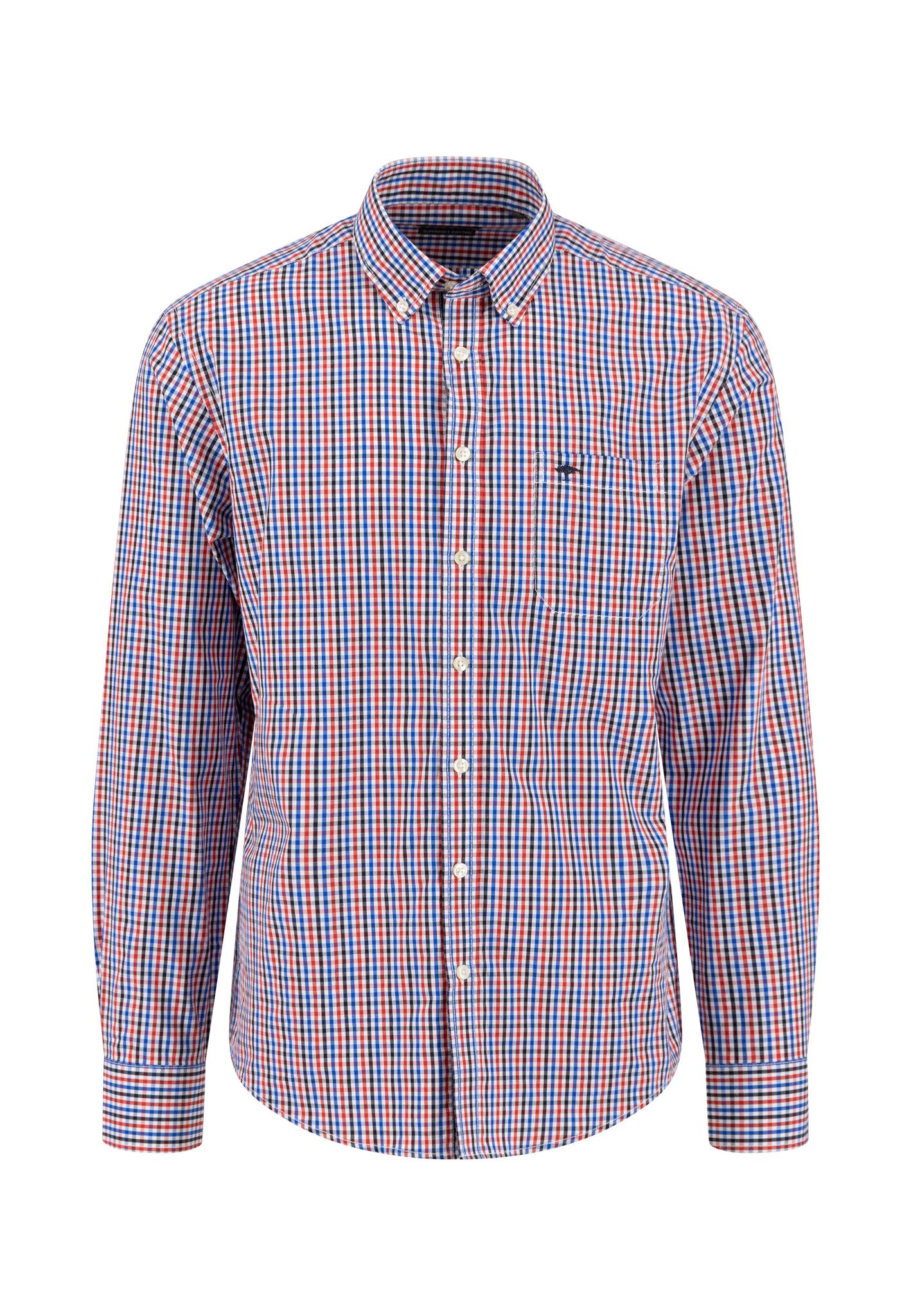 FYNCH-HATTON Langarmhemd mit Logo Stickerei günstig online kaufen