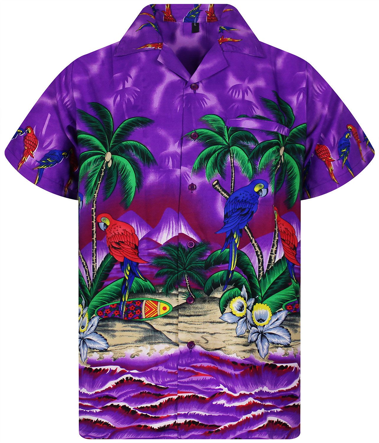 King Kameha Hawaiihemd Parrot Funky Hawaii-Hemd günstig online kaufen