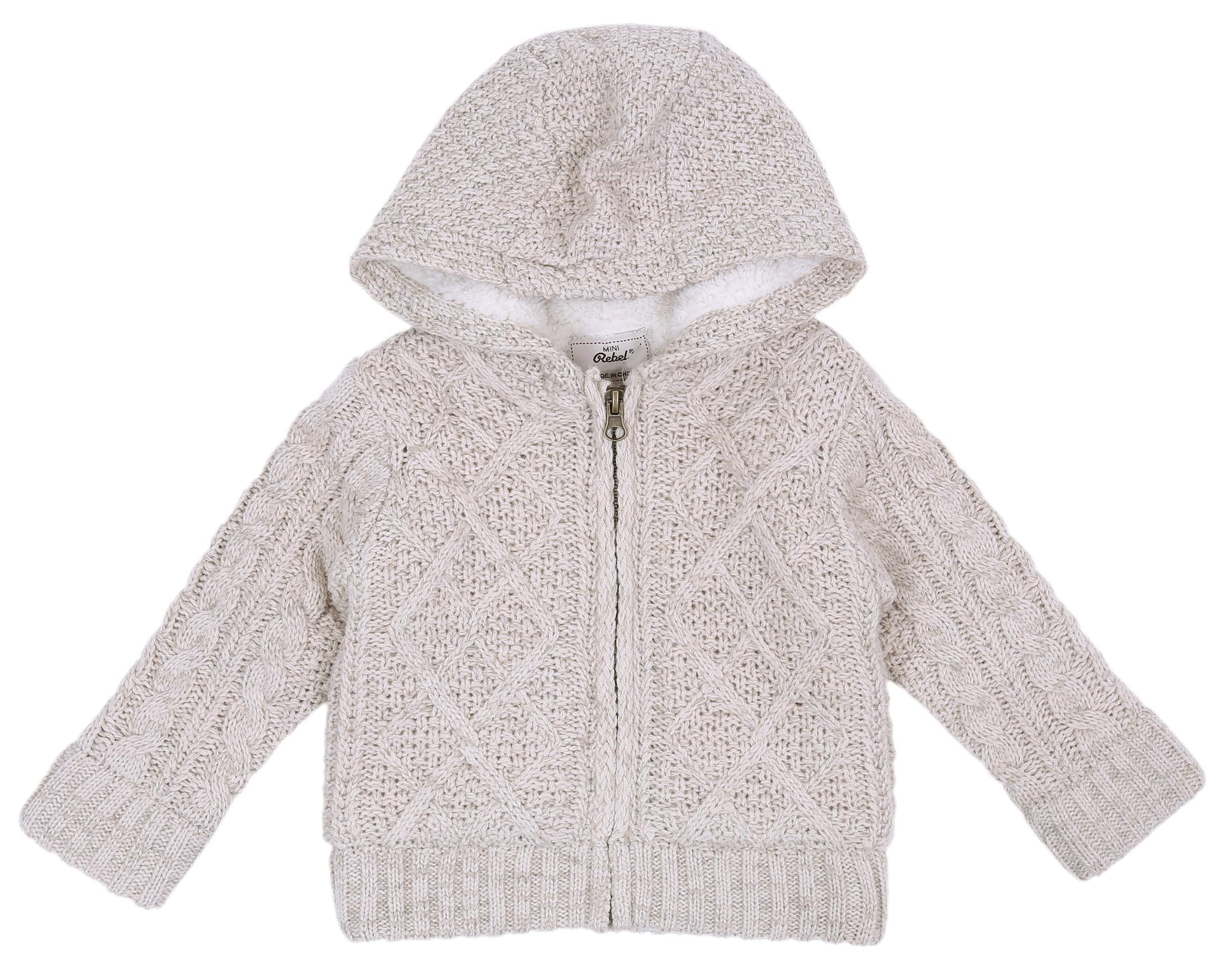 Sarcia.eu Kapuzensweatshirt Warmer beigefarbener Pullover 9-12 Monate