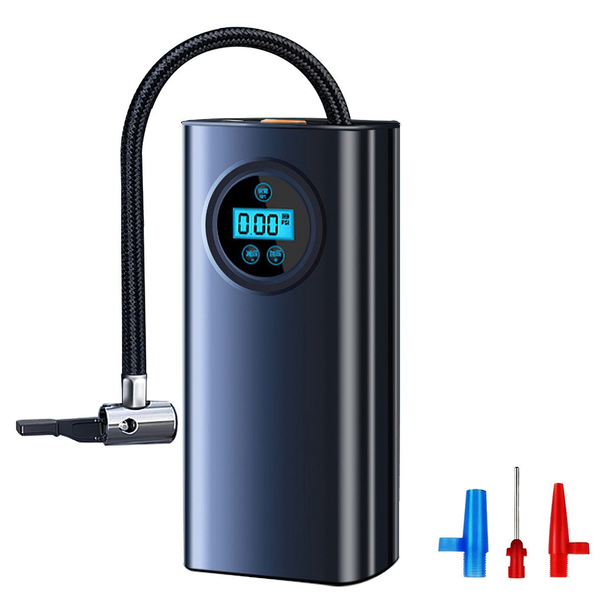 Luftpumpe Pumpe Tragbare Digital Luftpumpe mit LCD-Display, 3000mAh Akku