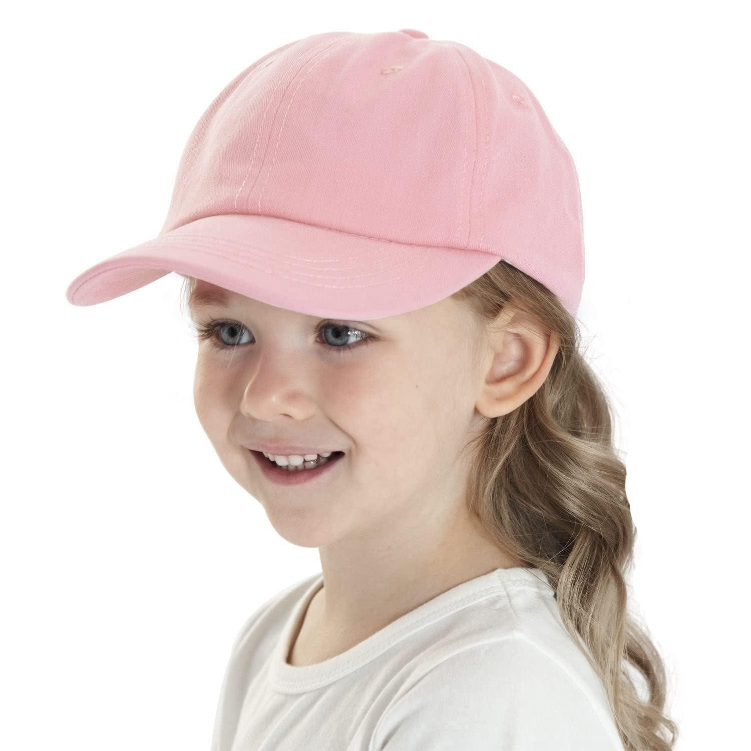 Baseball Cap Basecap Kinder Baumwolle atmungsaktiv leicht Sonnenschutz 48 Hellrosa