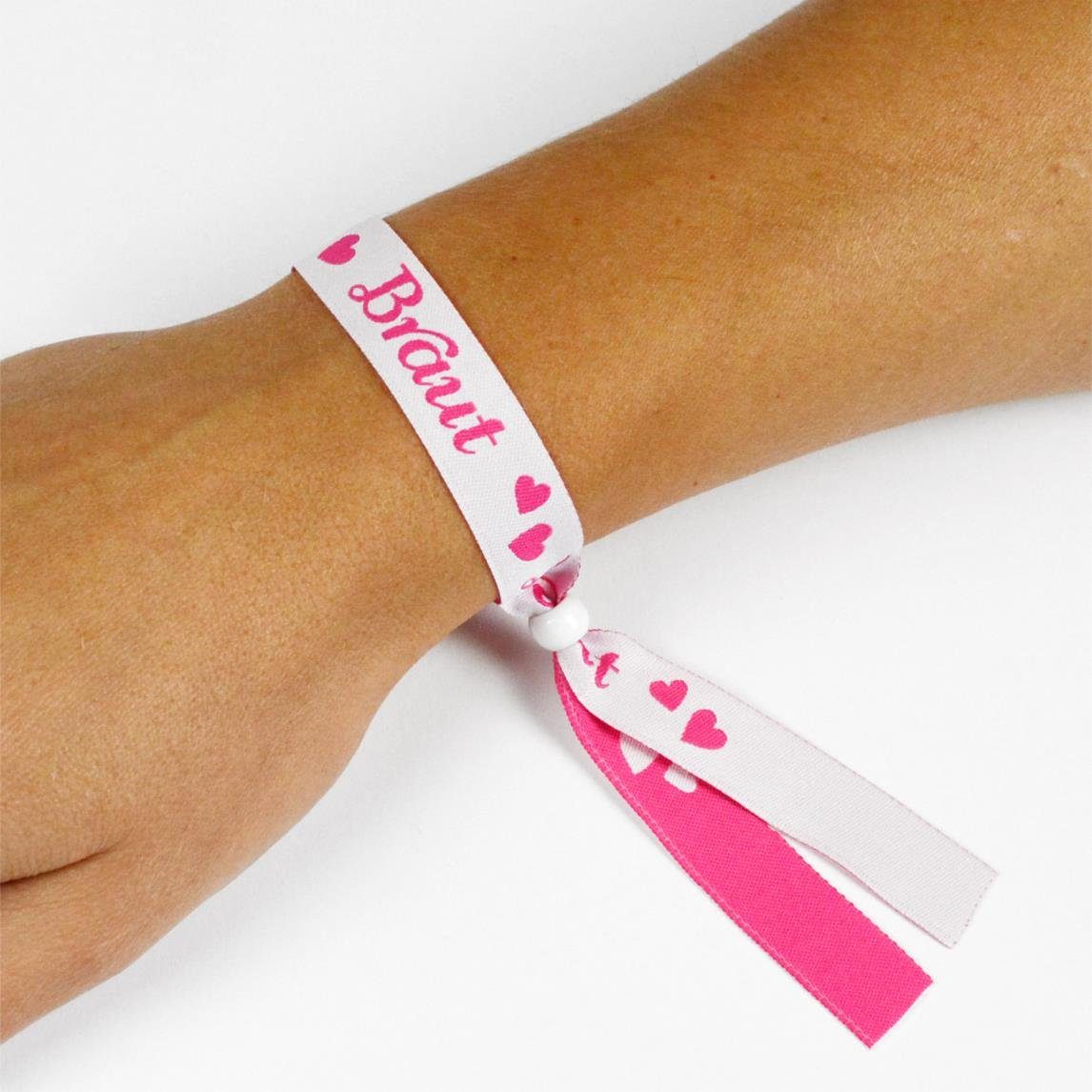 Papierdekoration Pink Frau WUNDERVoll Armband JGA