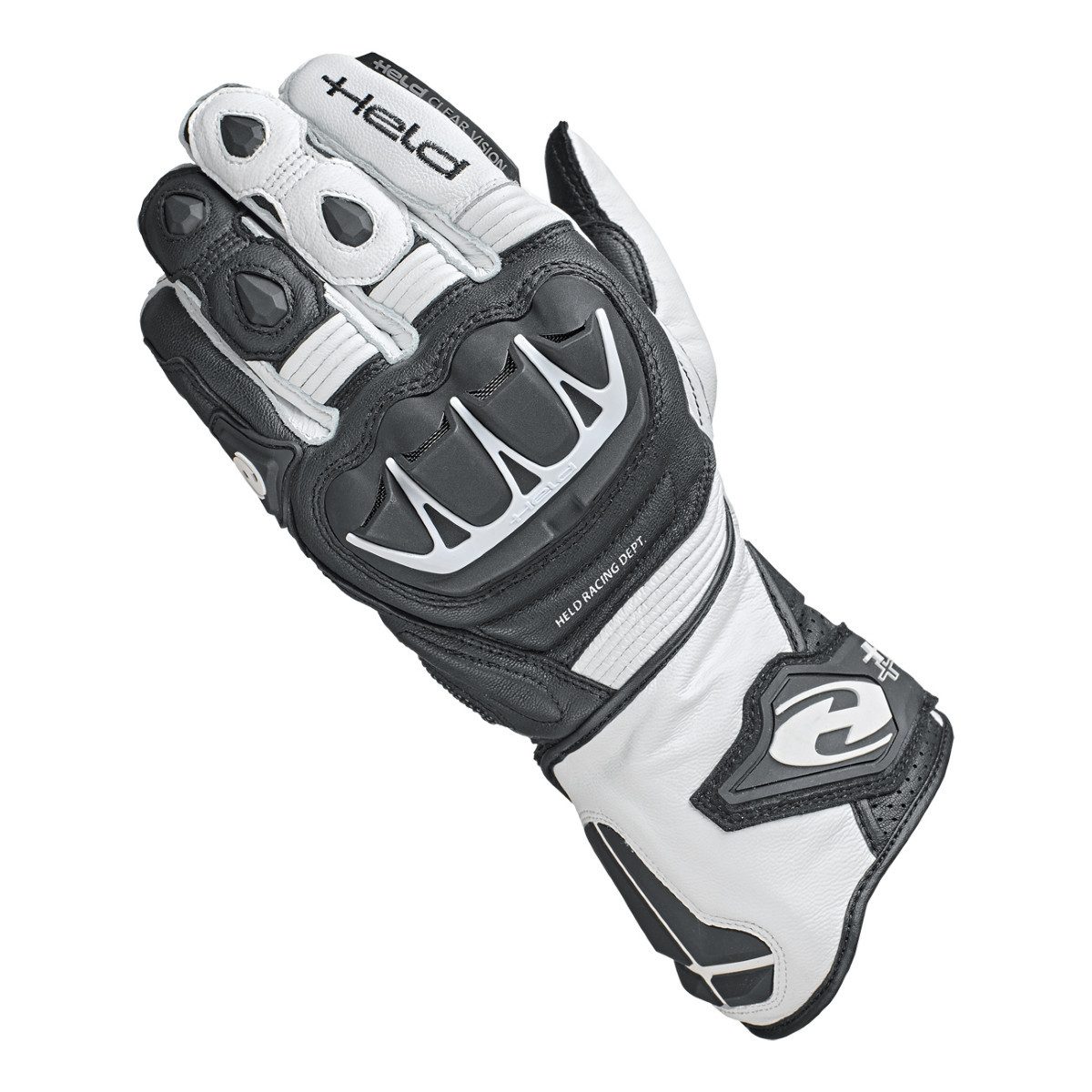 Held Biker Fashion Motorradhandschuhe Held Evo-Thrux II Handschuh schwarz / weiß 12 atmungsaktiv