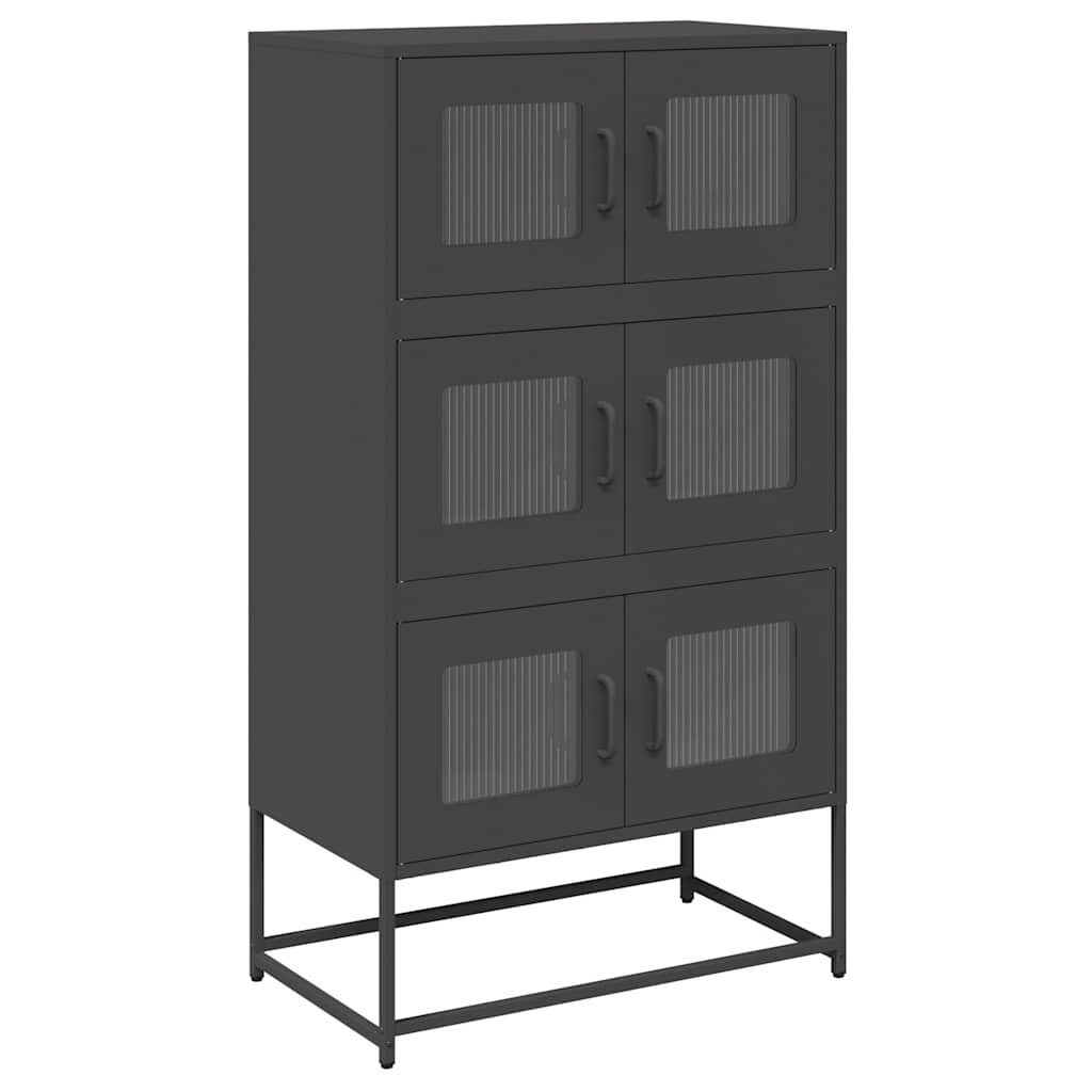 vidaXL Highboard Highboard Schwarz 68x39x123 cm günstig online kaufen