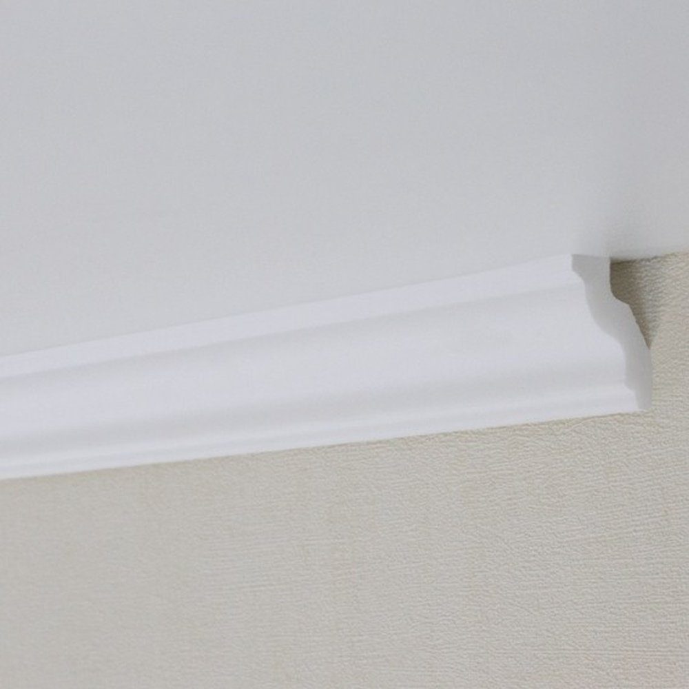 PROVISTON Stuckleiste Polystyrol, 30 x 30 x 2000 mm, Weiß, Deckenleiste, Kl günstig online kaufen