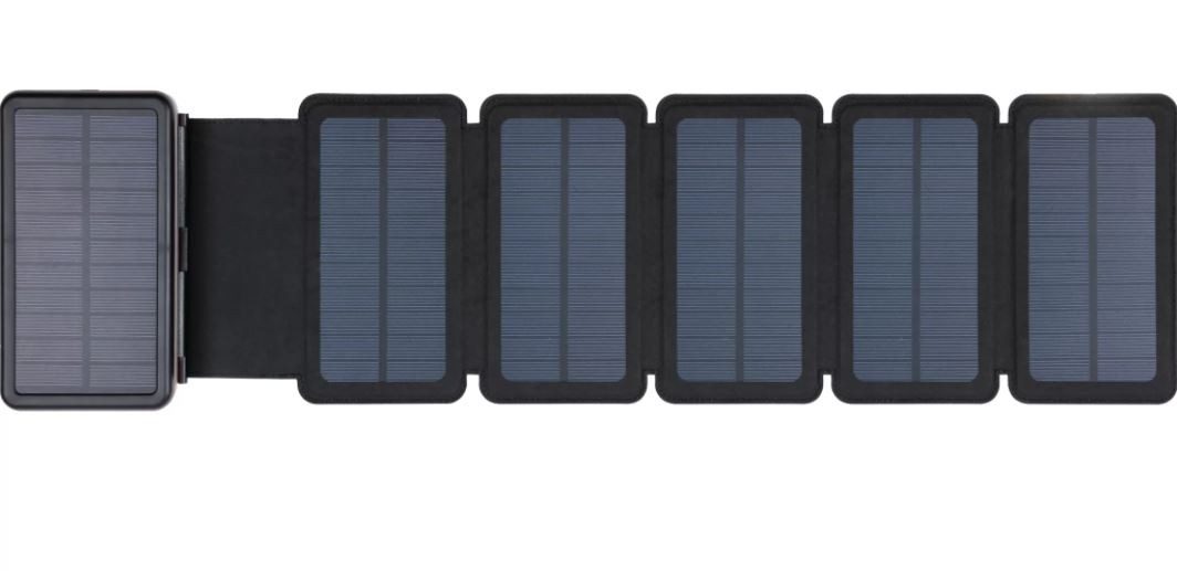 Sandberg Sandberg Solar 6-Panel Powerbank 20000, Solarladegerät, Schwarz Wireless Charger (Sandberg Solar 6-Panel Powerbank 20000, Solar Charger, Black)