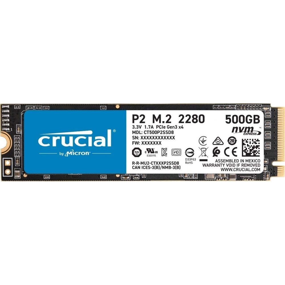 Crucial »P2 500 GB SSD - Interne Festplatte - schwarz« SSD M.2 2280" online  kaufen | OTTO