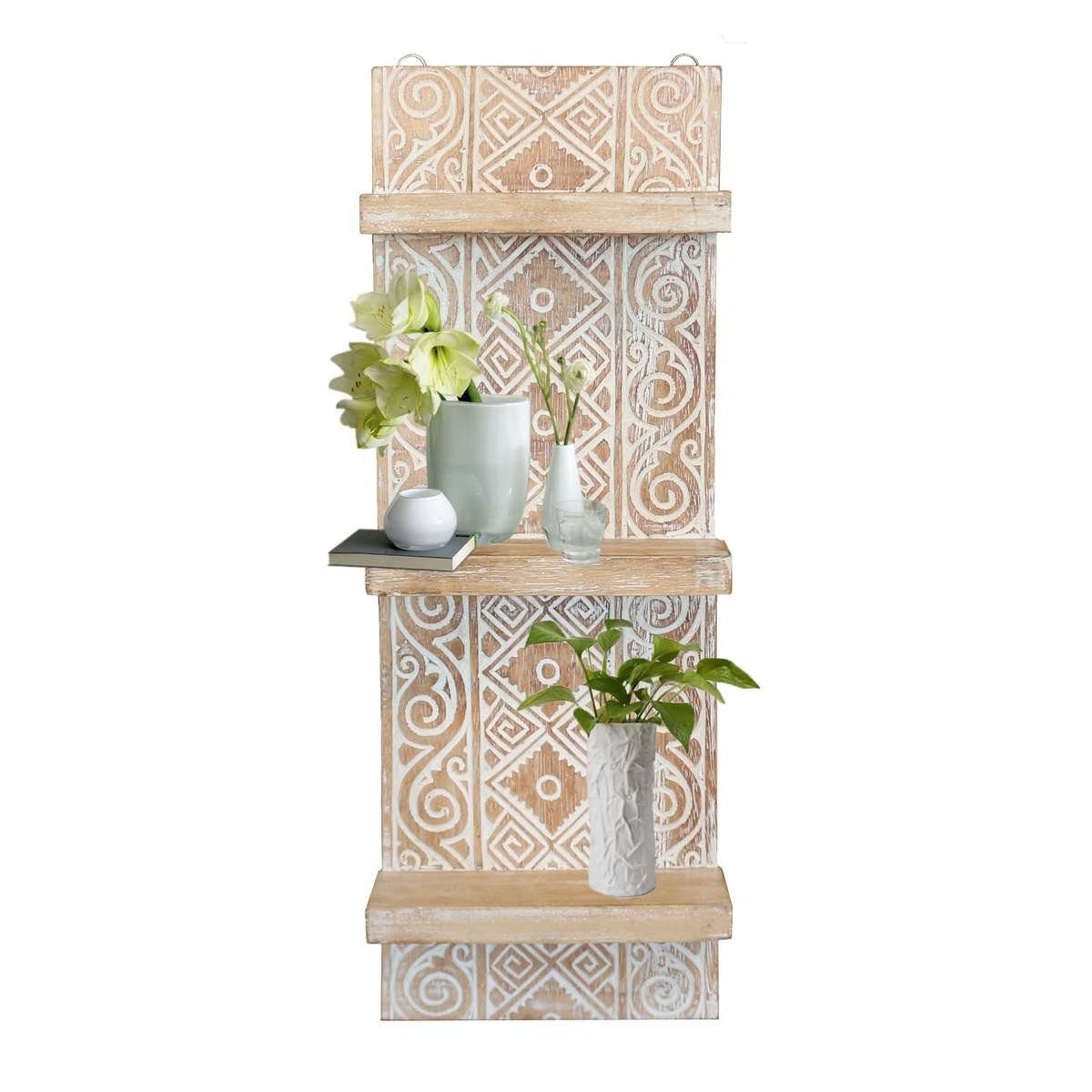 Oriental Galerie Wandregal Wandregal Wandbrett Anisa 25 cm breit weiß günstig online kaufen