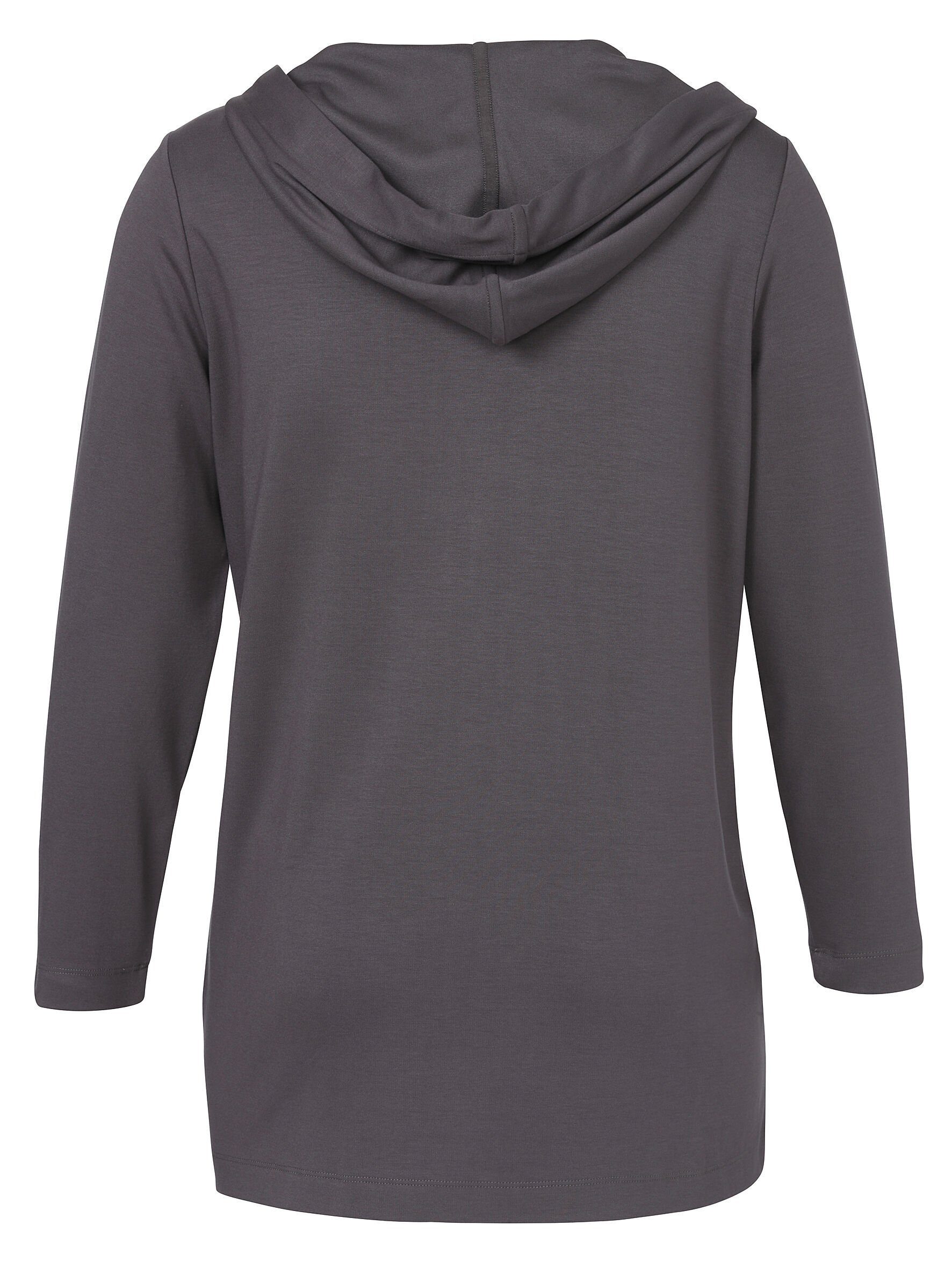 VIA APPIA DUE Kapuzenstrickjacke in unifarbenem günstig online kaufen