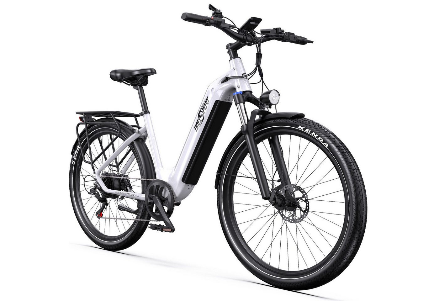 Onesport E-Bike Cityrad e bike für herren 28 zoll 18.2AH 36V 655WH damen 120km E-MBT, 7 Gang SHIMANO, Heckmotor, 655,2 Wh, e bike für damen herren 28 zoll Cityrad 7 Gang Shimano hydraulischen