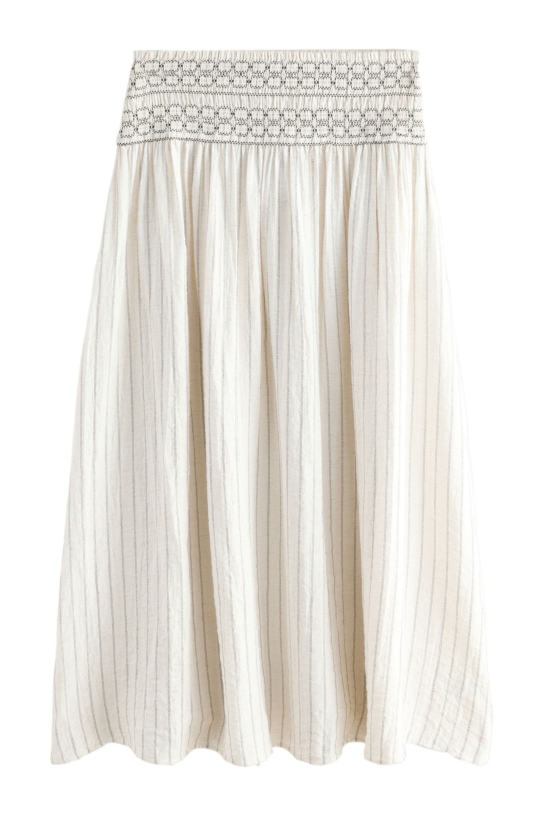 Next Maxirock Maxirock mit gesmokter Taille (1-tlg)