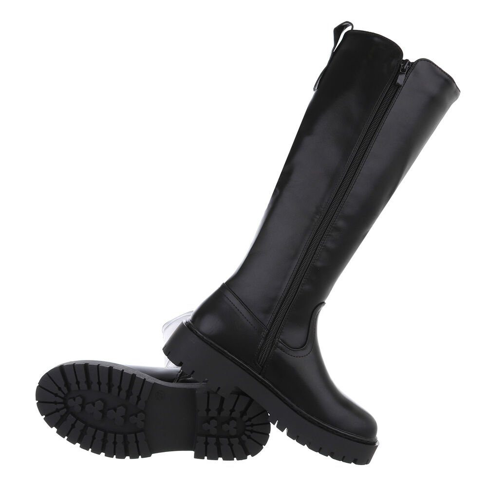 Ital-Design Damen Freizeit Plateaustiefel (84989600) Blockabsatz Plateausti günstig online kaufen