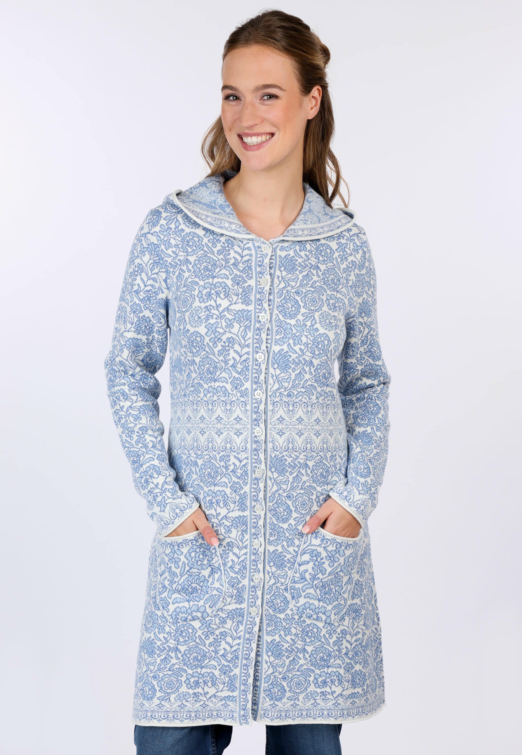 Sorgenfri Sylt Strickmantel Glory flower