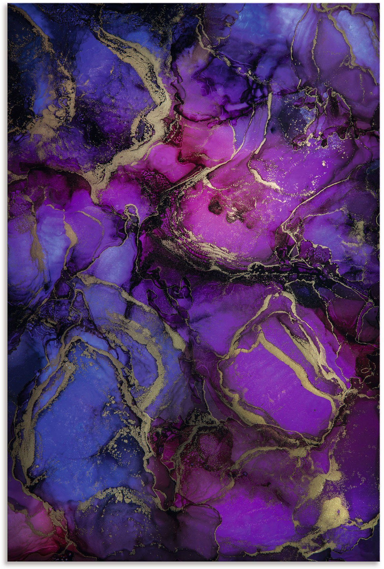 Artland Wandbild Beeren, Muster (1 Alubild, versch. als Leinwandbild, Wandaufkleber Größen St), in Poster oder