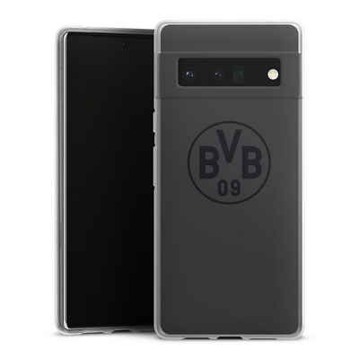 DeinDesign Handyhülle Borussia Dortmund Logo BVB BVB Grau, Google Pixel 6 Pro Silikon Hülle Bumper Case Handy Schutzhülle
