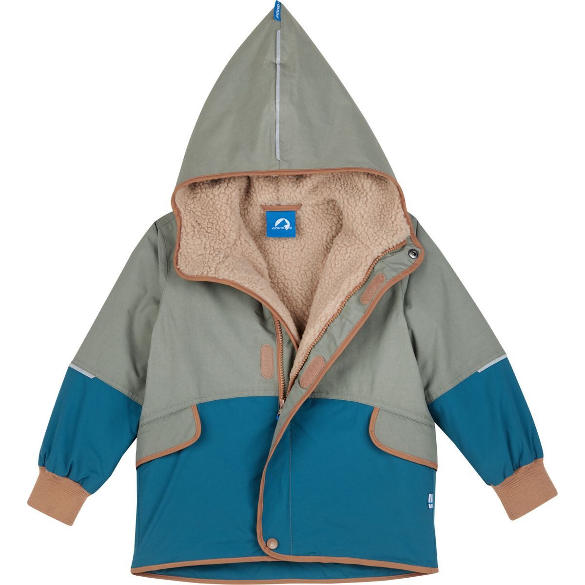 Finkid Hardshelljacke Moska Mukka Vielseitige, warme und wetterfeste Kinder-Winterjacke mit weichem