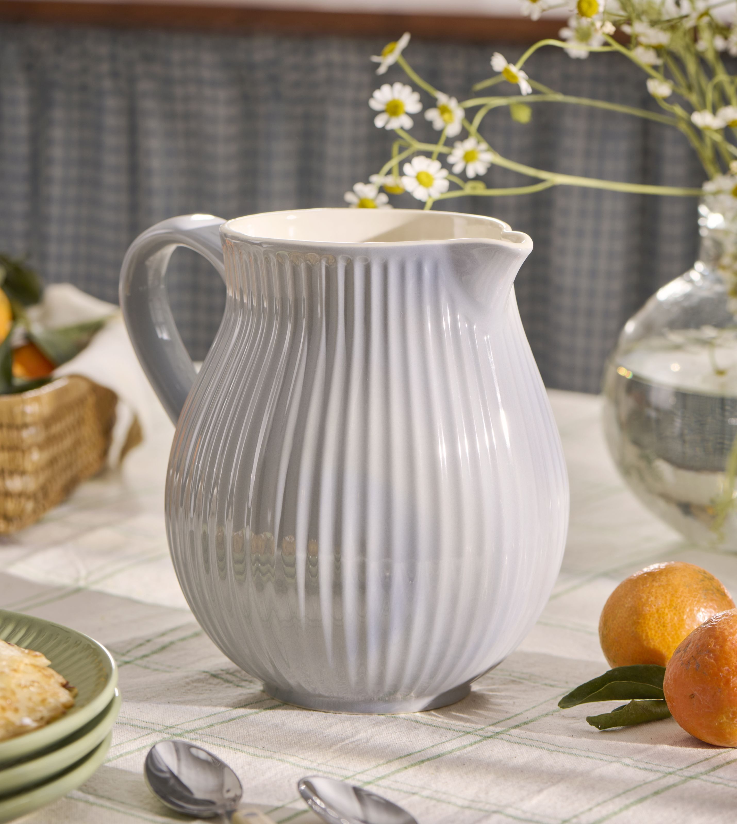 Ib Laursen Kanne Ib Laursen - Krug Kanne Karaffe Wasserkrug Vase Mynte Keramik 2l Grau