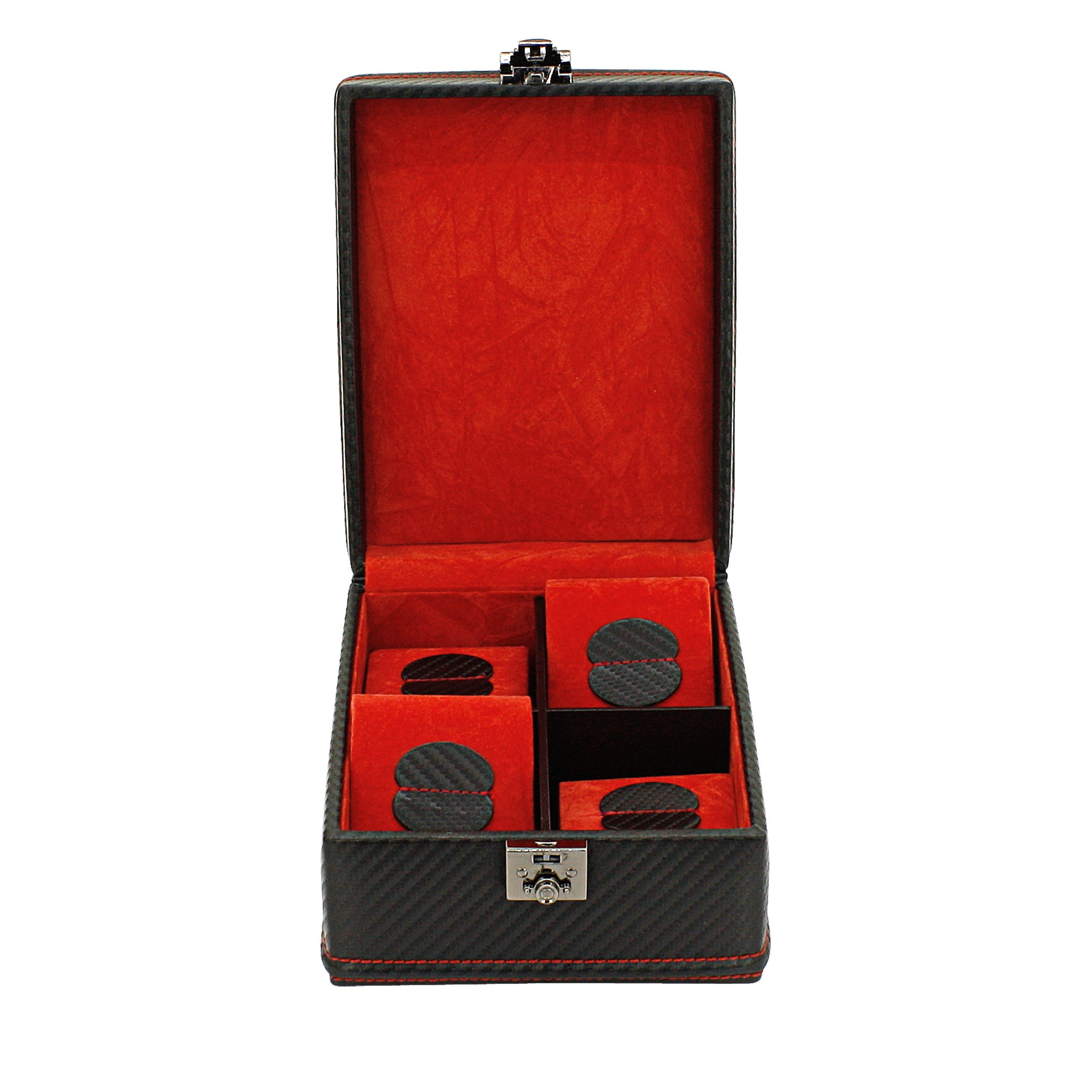 Friedrich23 Uhrenbox Carbon für 4 Uhren
