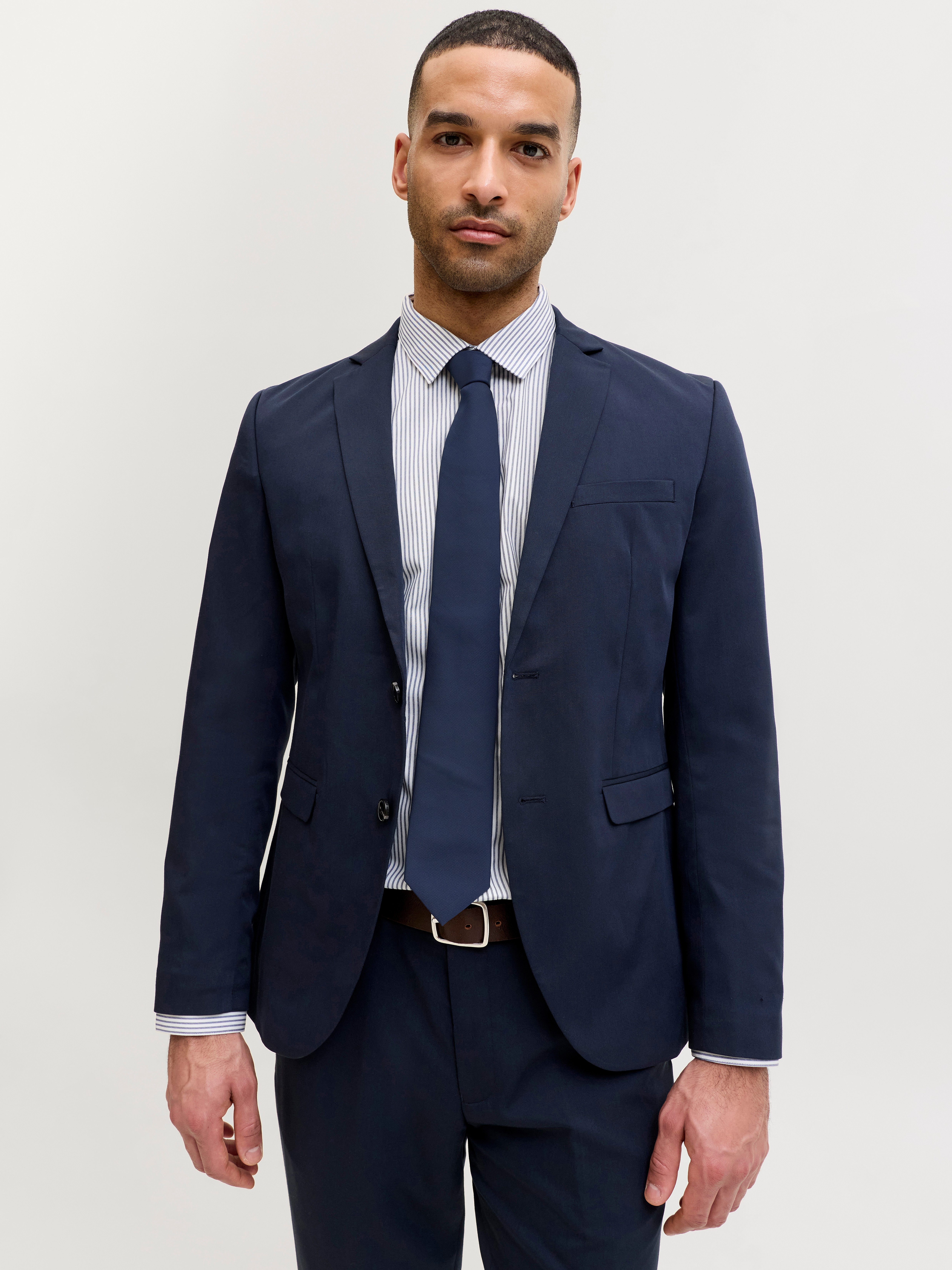 Jack & Jones Krawatte JACSOLID STRUCTURED TIE SN Kunstfaser