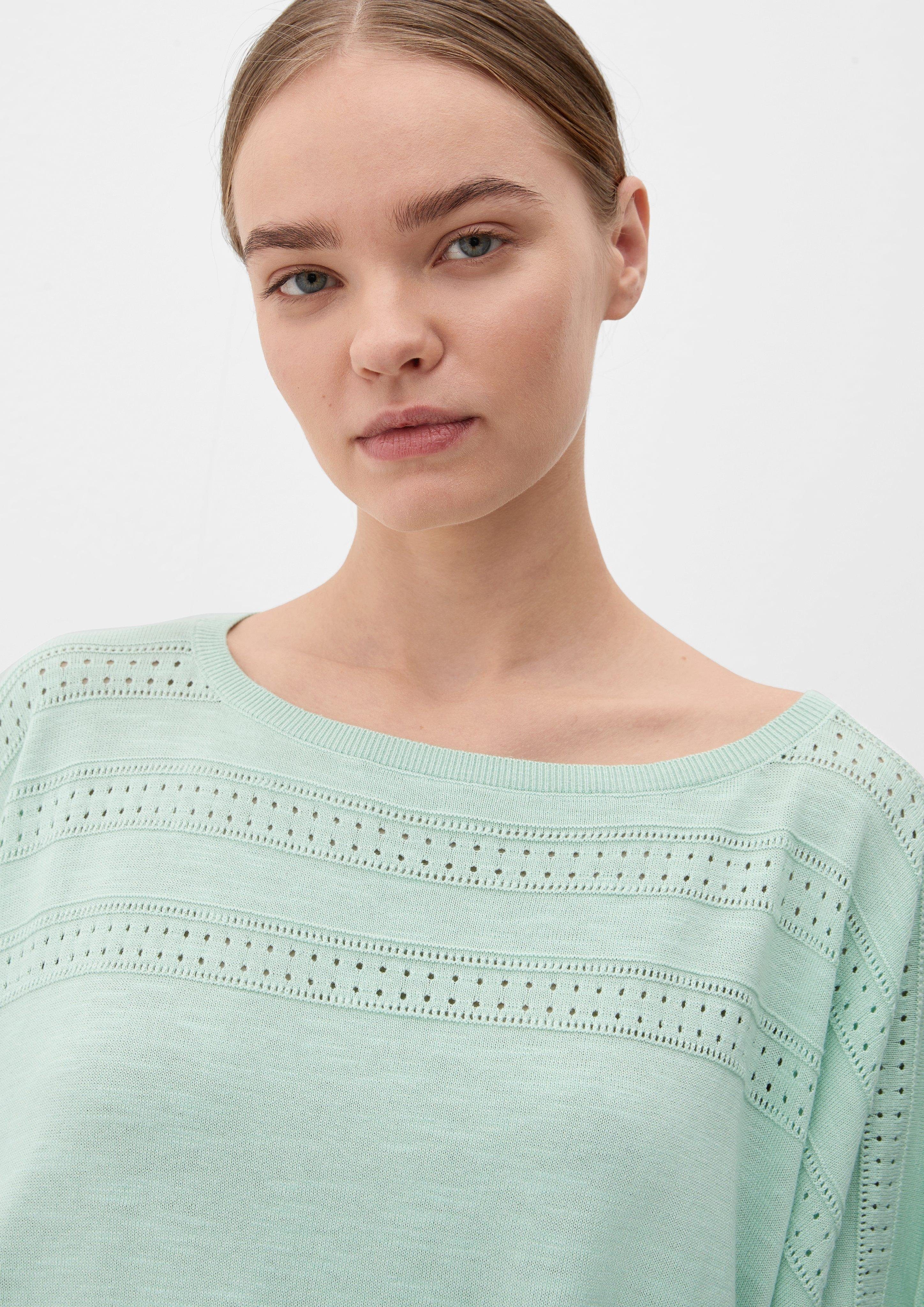 s.Oliver Poncho Poncho aus Viskosemix Quasten günstig online kaufen