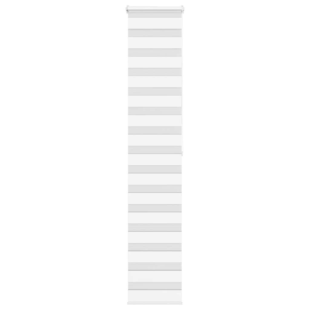 vidaXL Gardine 40 x 200 cm Zebrarollo Weiß 40x200 cm Stoffbreite 35,9 cm Polyester