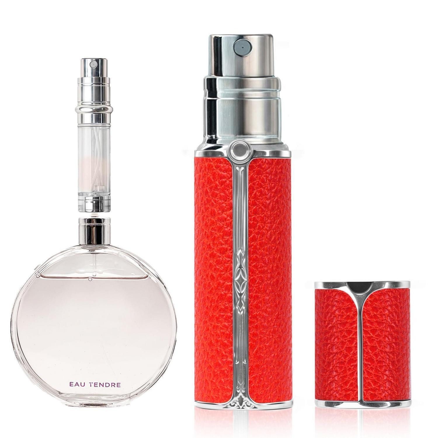 LuxusKollektion Parfümzerstäuber Parfümzerstäuber nachfüllbar 5ml rot