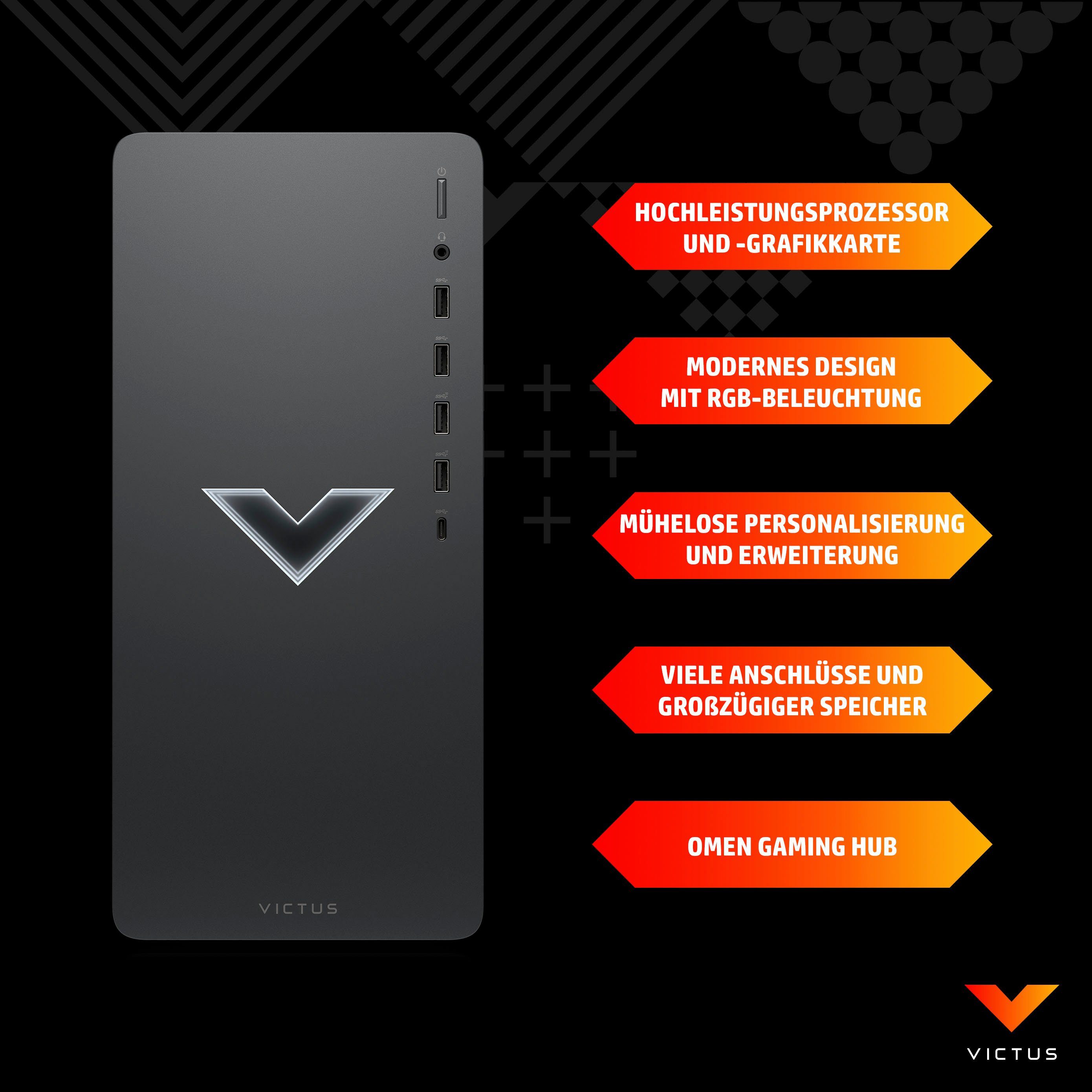 HP Victus TG02-1204ng Gaming-PC (Intel Core i7 13700F, GeForce RTX 4060 Ti, 16 GB RAM, 1000 GB SSD, Luftkühlung)