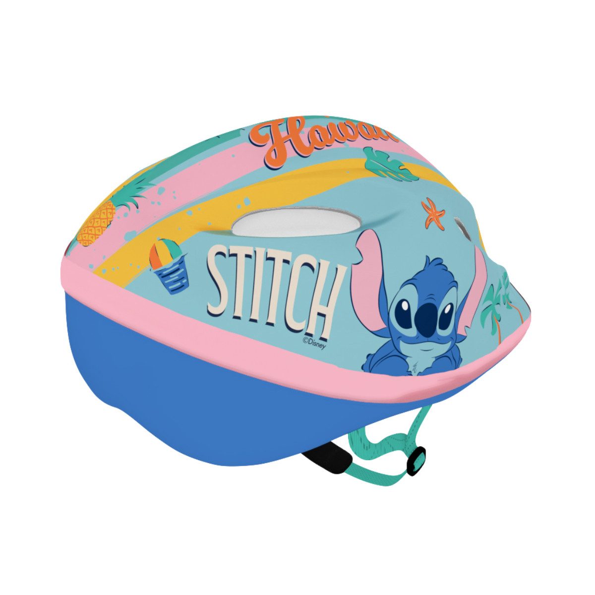 Stitch Kinderfahrradhelm Helm für Fahrrad Scooter und Inlineskates mit Verstellrad (Packung)