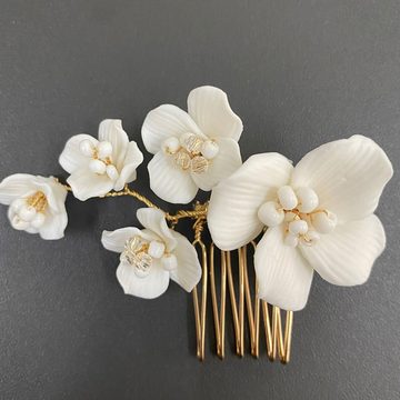 LAKKEC Diadem Haarschmuck Haarkämme Brauthaarschmuck Hochzeitskrone Haarspangen