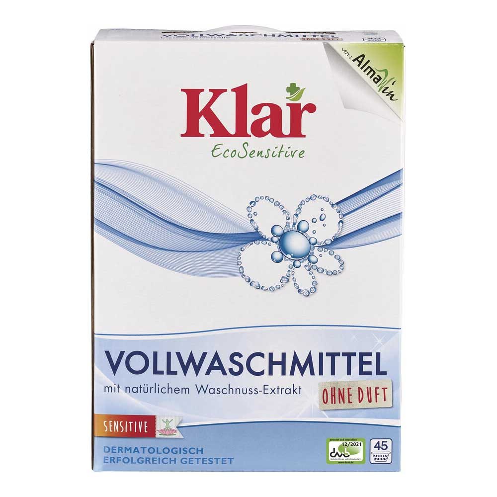Klar - Vollwaschmittel - Pulver 2,475Kg 4er Pack Vollwaschmittel