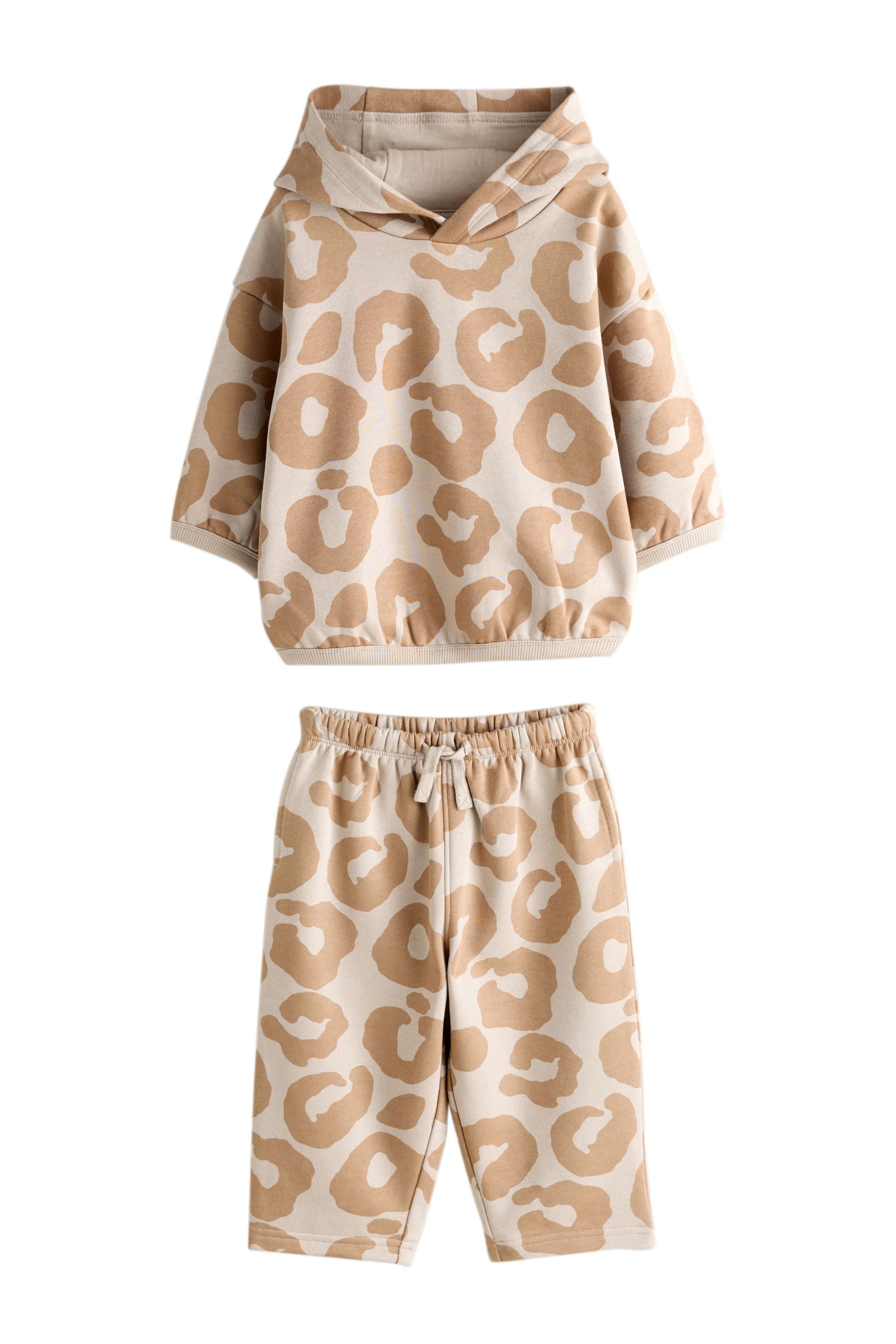 Next Sweatanzug Blockfarben-Kapuzensweatshirt und Jogginghose (2-tlg) günstig online kaufen