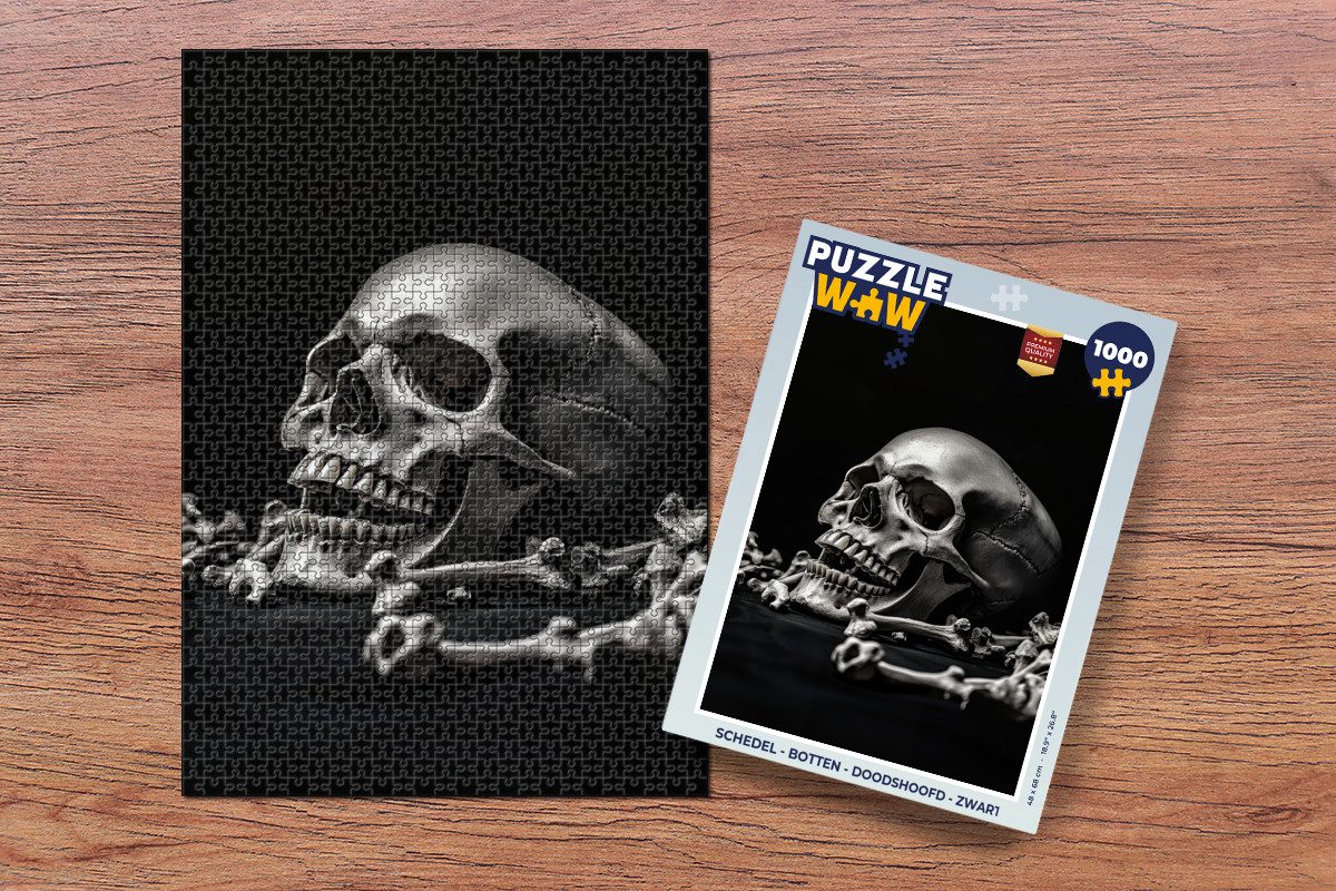 MuchoWow Puzzle Totenkopf - Knochen - günstig online kaufen