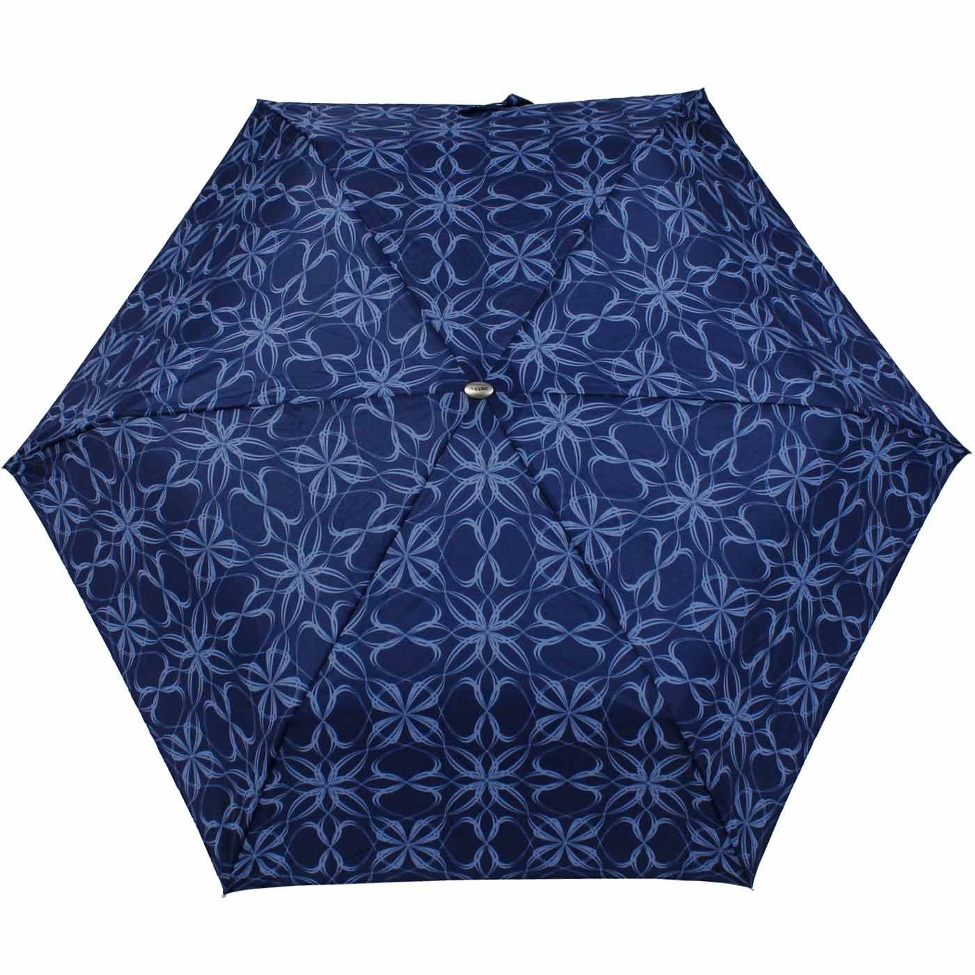 Bloom, Langregenschirm sehr Schirm leichter Mini blau flacher Slim doppler® - Carbonsteel und extrem