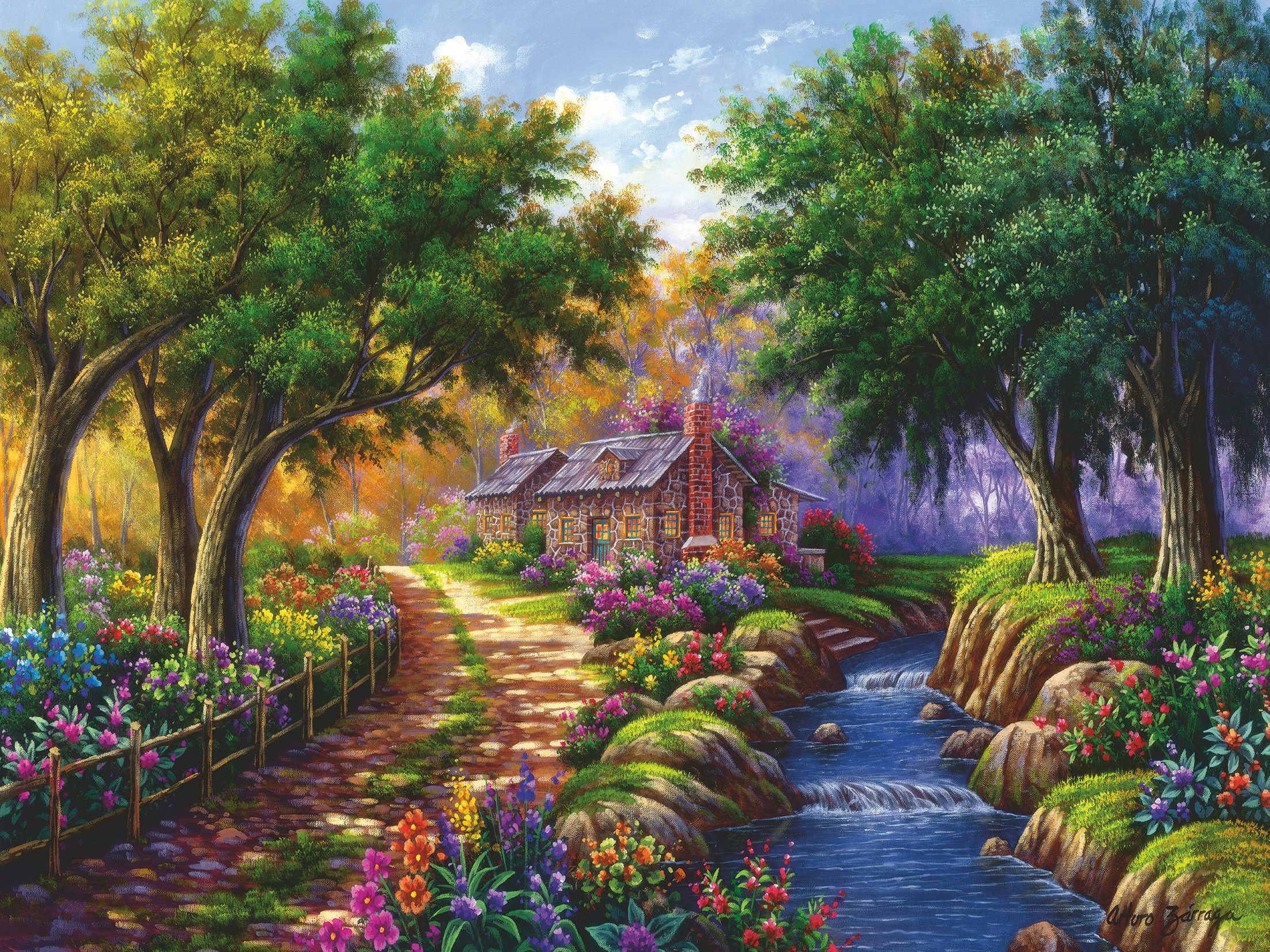 Ravensburger Puzzle Cottage am Fluß, 1500 günstig online kaufen