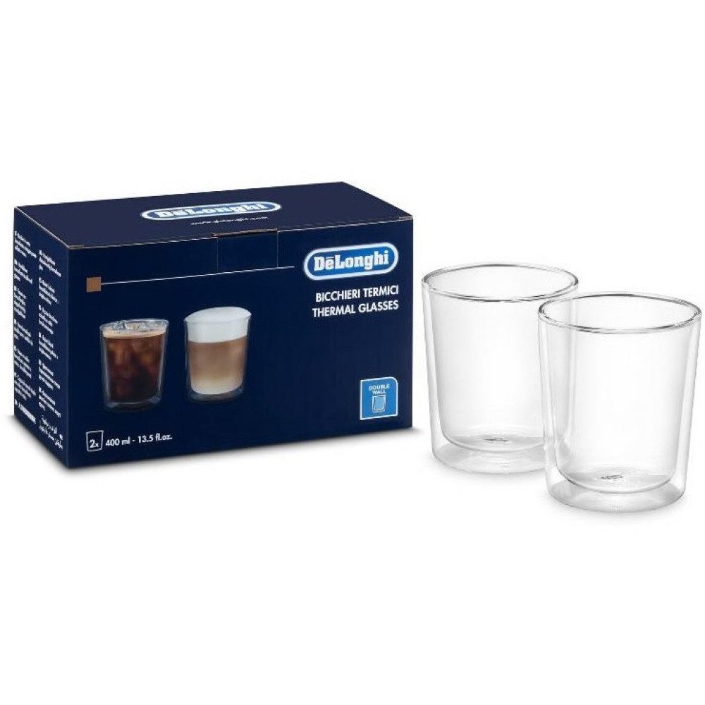 Dekobecher DeLonghi DLSC318 Thermogläser 400 ml - Doppelwandige Gläser