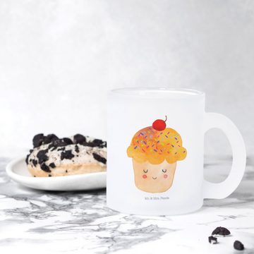 Mr. & Mrs. Panda Teeglas Cupcake - Transparent - Geschenk, Tiere, Küche Spruch, Tasse mit Henk, Premium Glas