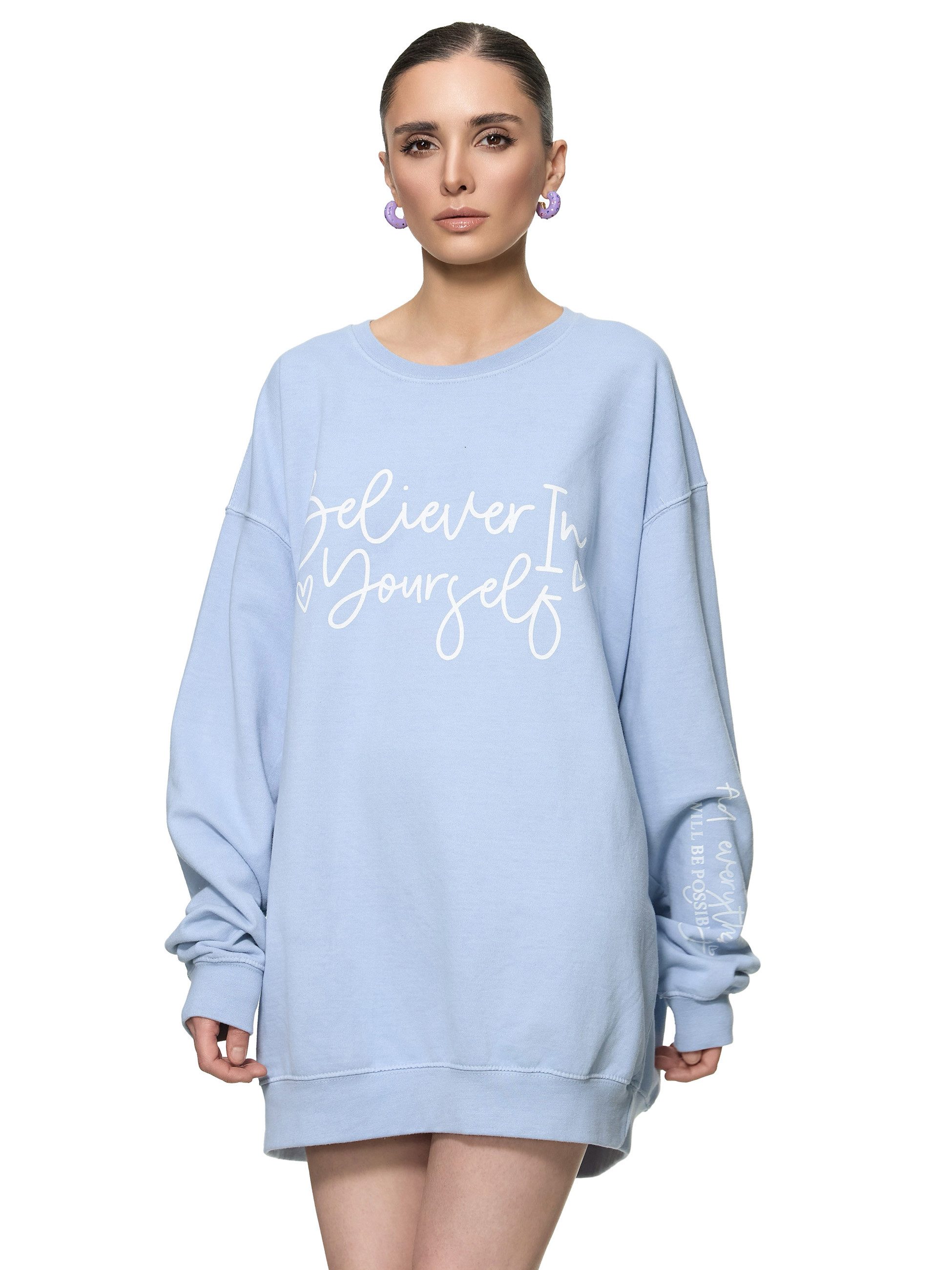 Worldclassca Sweatshirt Worldclassca Oversized Sweatshirt BELIVE günstig online kaufen