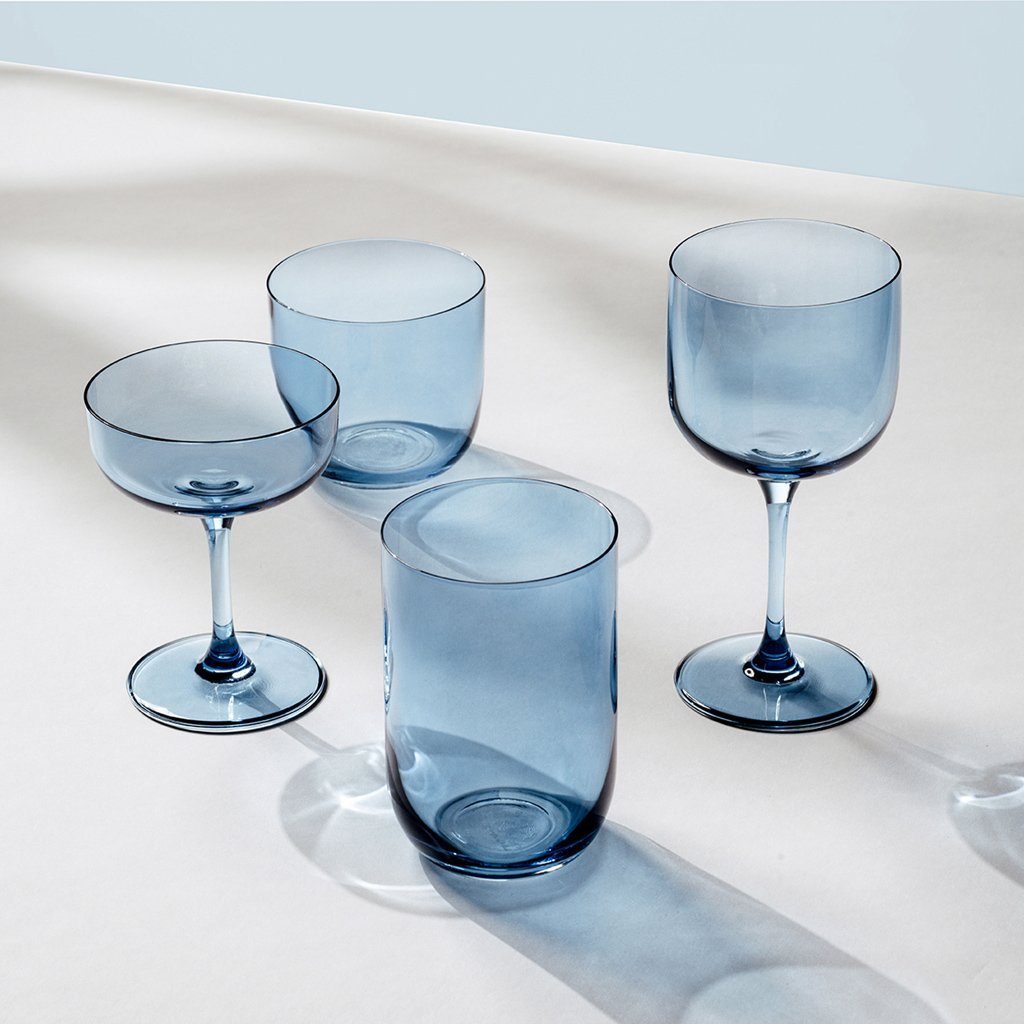 like. by Villeroy & Boch Sektglas Like Sektschale, 2-tlg., Glas, Kristallglas, 2 Stck, spülmaschinenfest