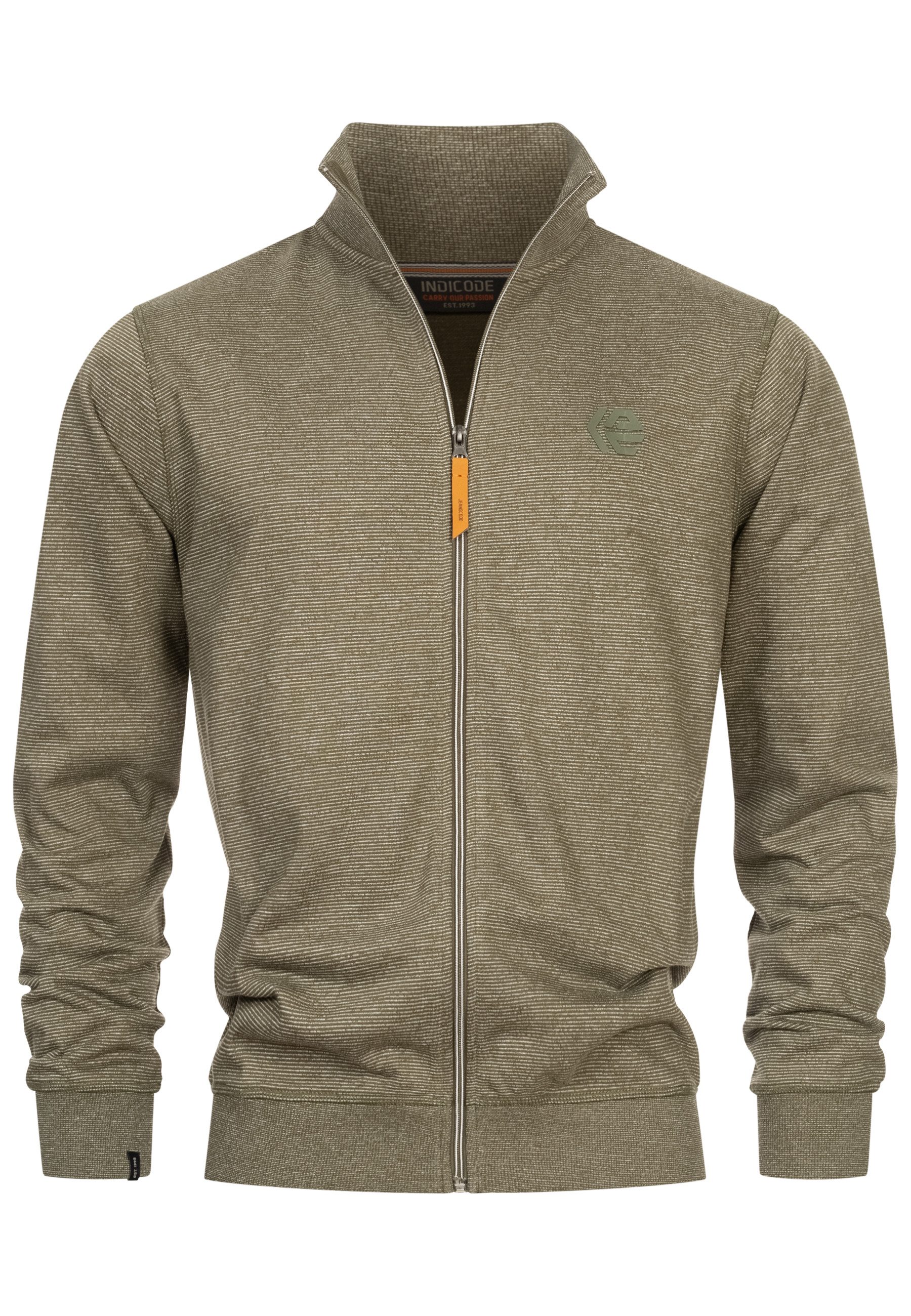 Indicode Sweatjacke Herren INYanic Herrenjacke Reißverschluss günstig online kaufen