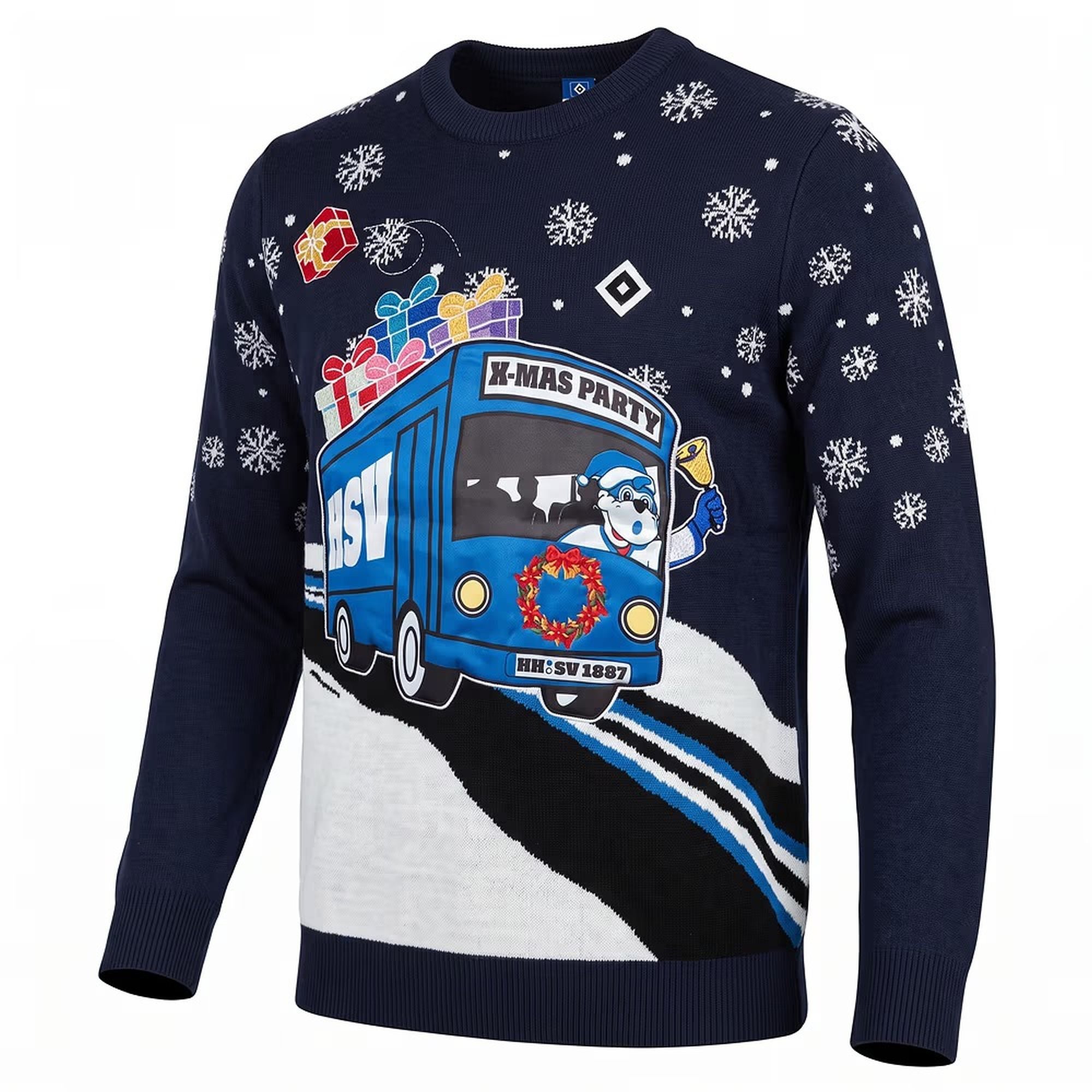 HSV Sweater Hamburger SV Weihnachtspullover „X-Mas Party"